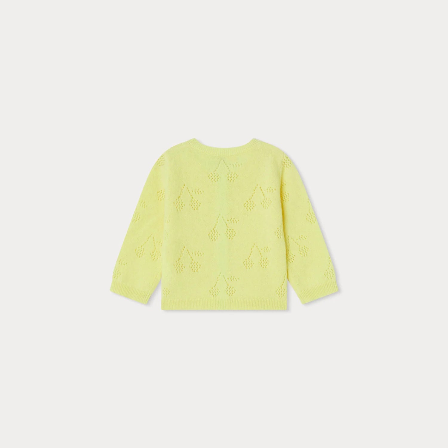 Baby Girls Yellow Logo Cashmere Cardigan