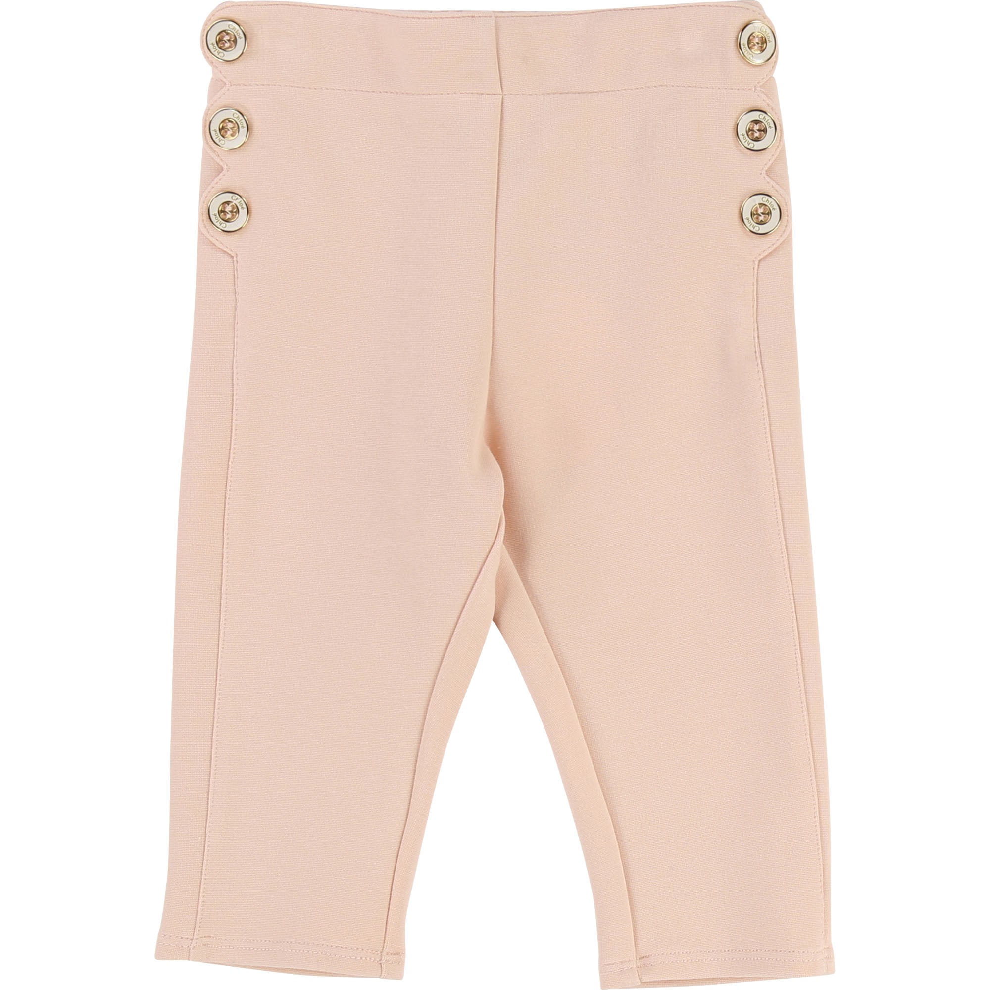 Baby Girls Light Pink Cotton Pants