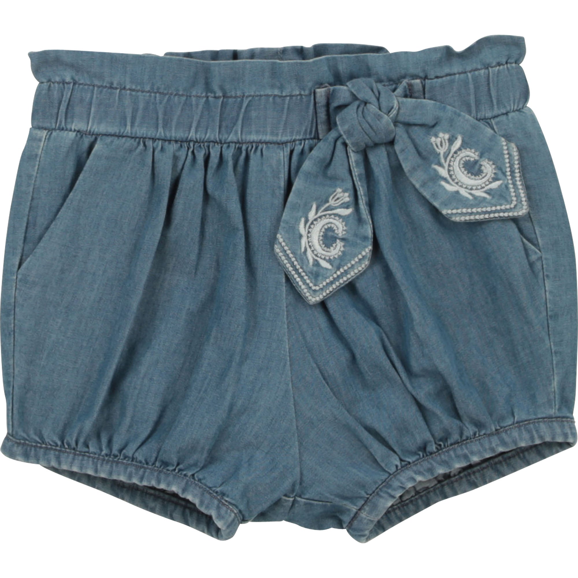 Baby Girls Blue Denim Shorts