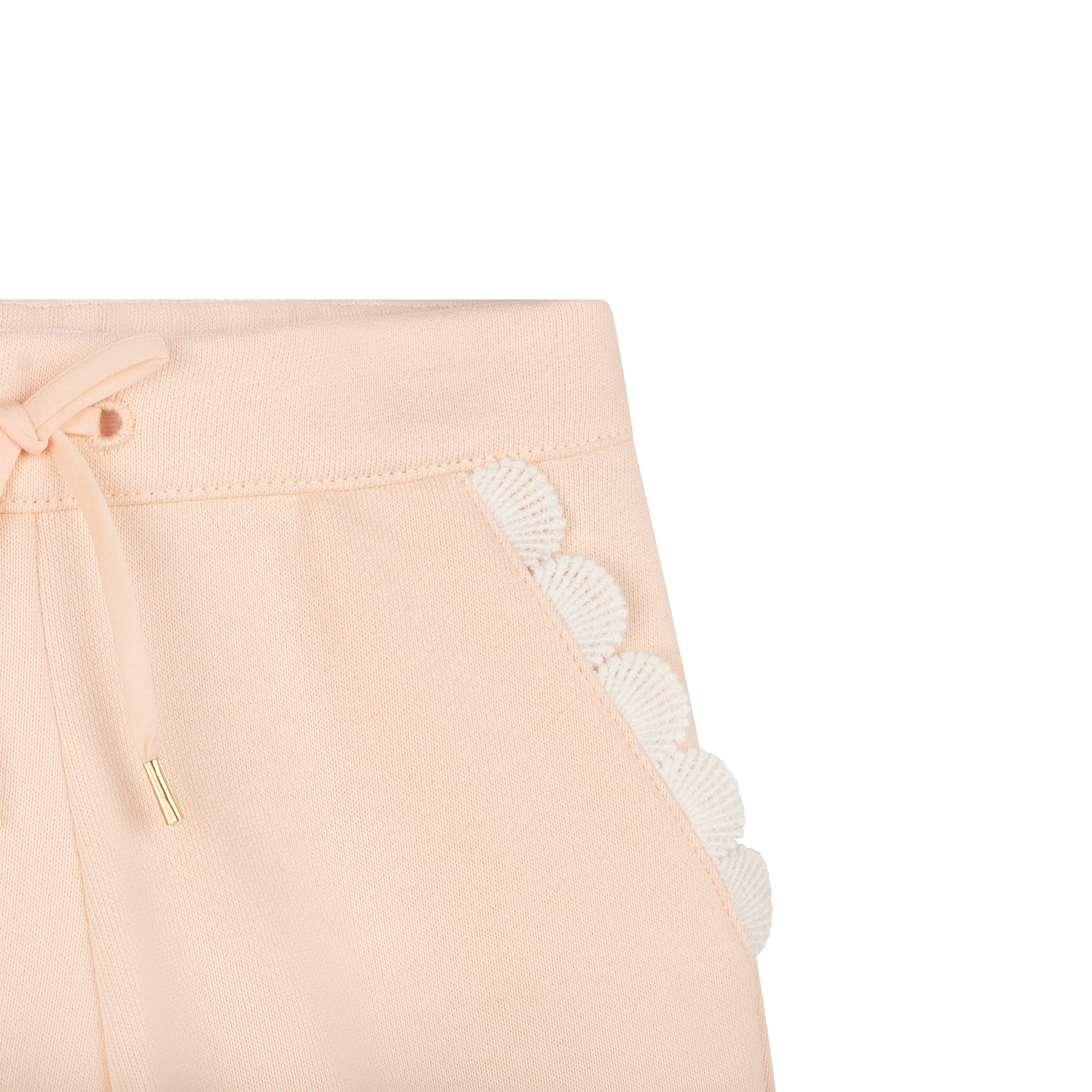 Baby Girls Pink Cotton Trousers
