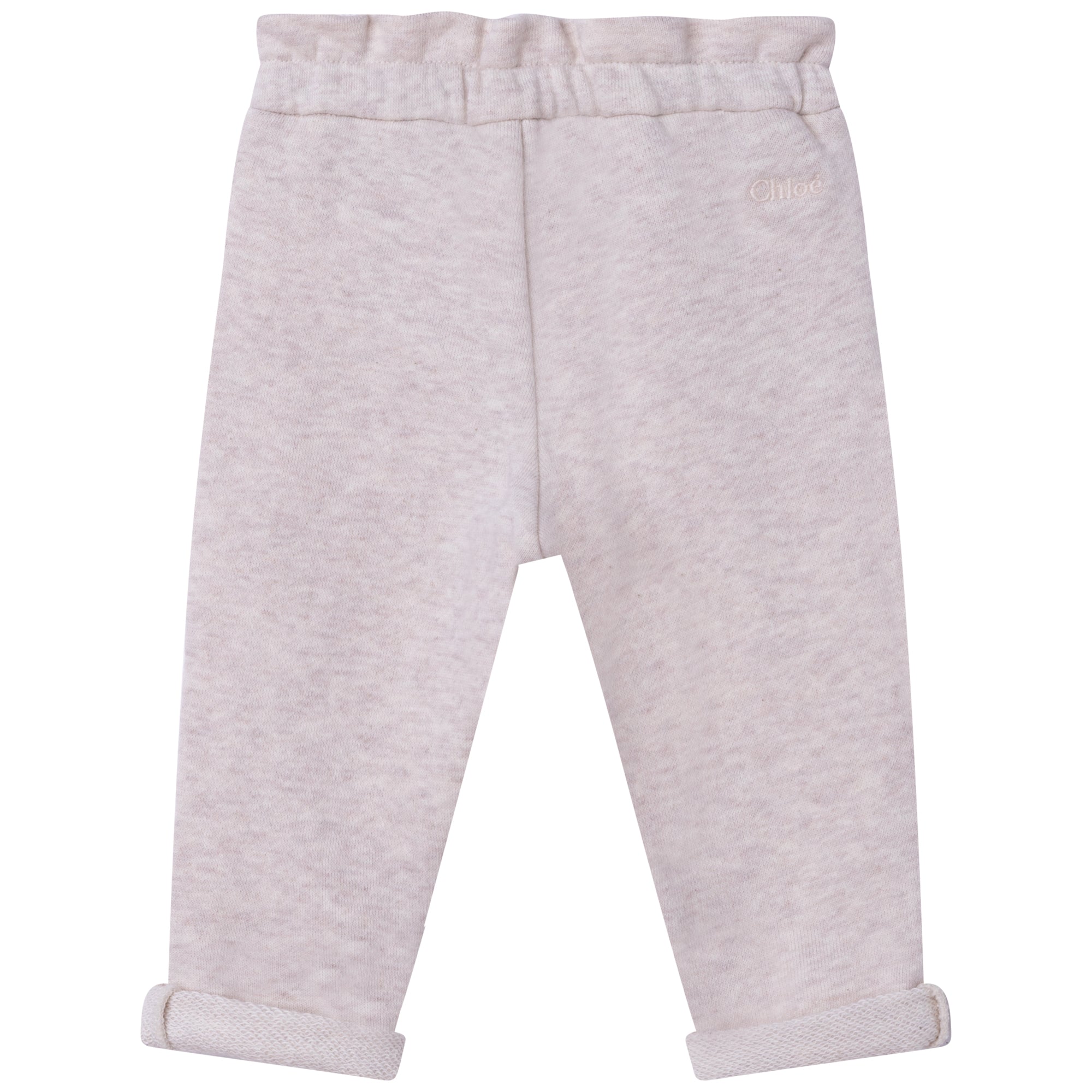 Baby Boys & Girls Grey Cotton Trousers
