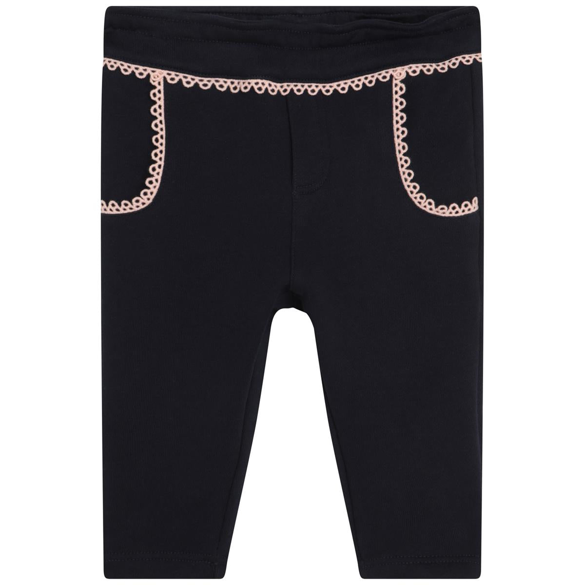 Baby Girls Navy Trousers