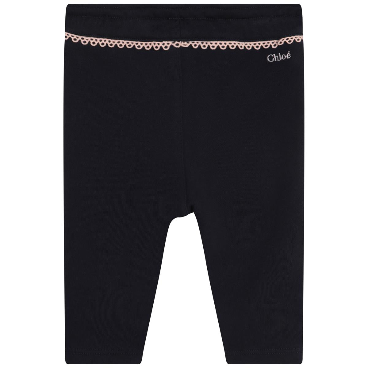 Baby Girls Navy Trousers