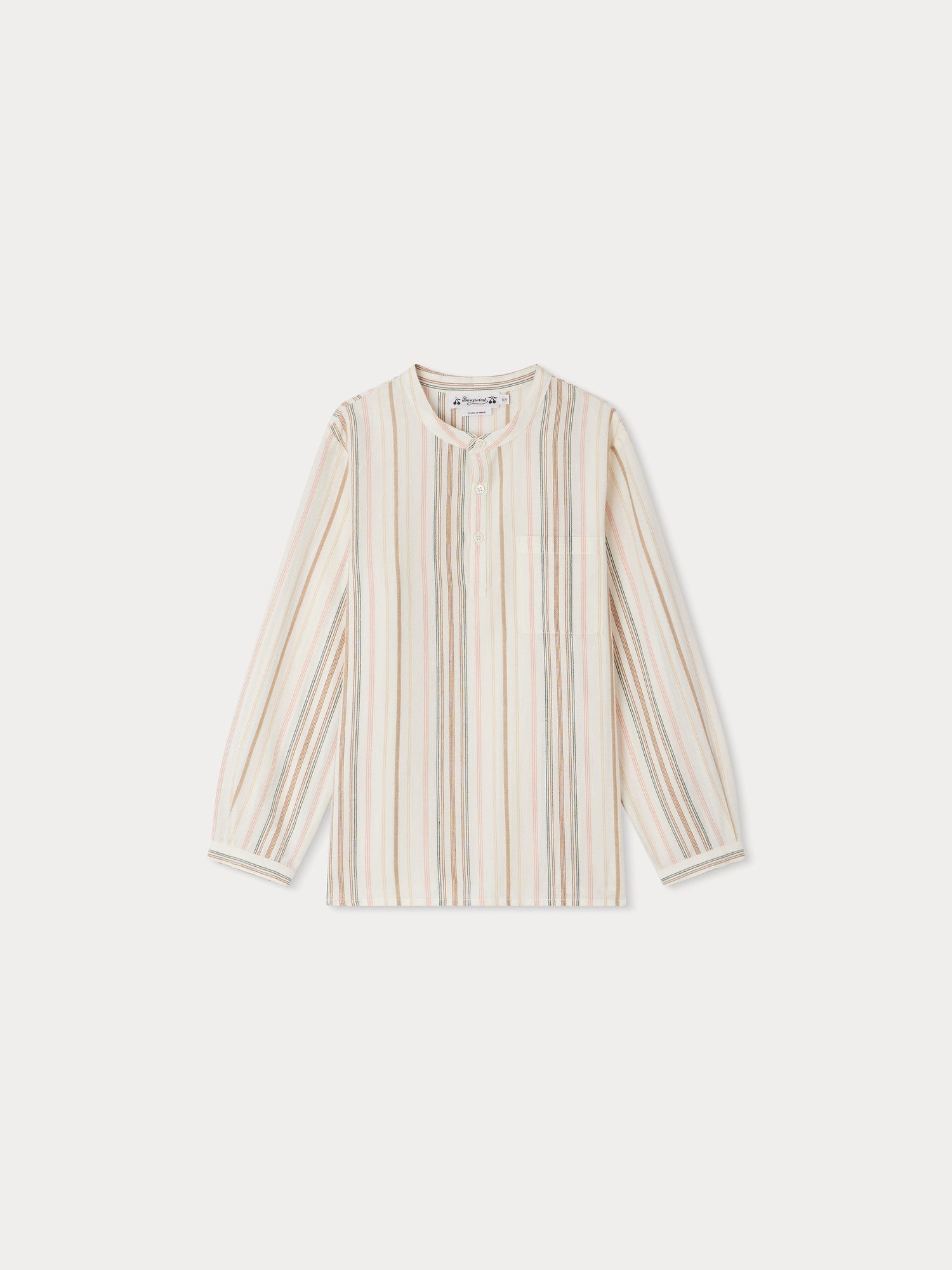 Boys Multicolor Stripes Cotton Shirt