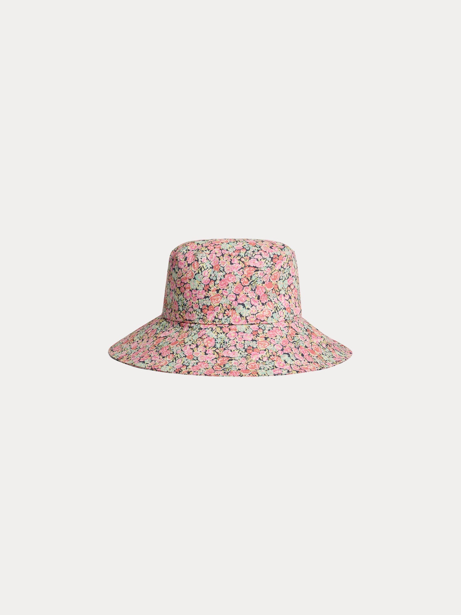 Girls Pink Floral Sun Hat