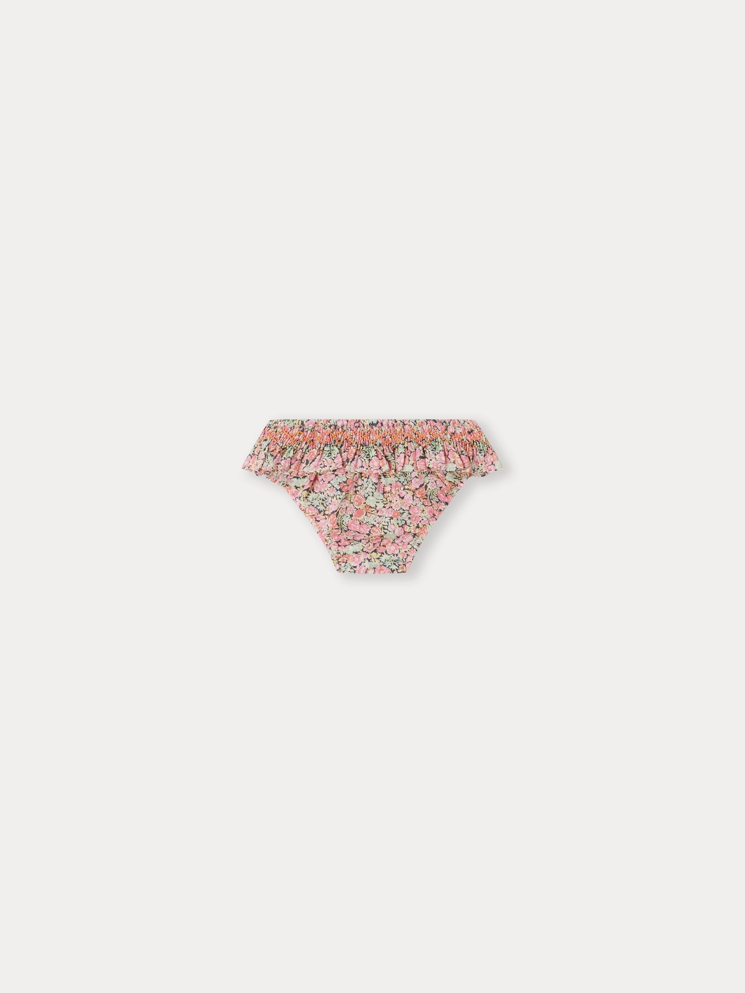 Baby Girls Pink Floral Swim Shorts