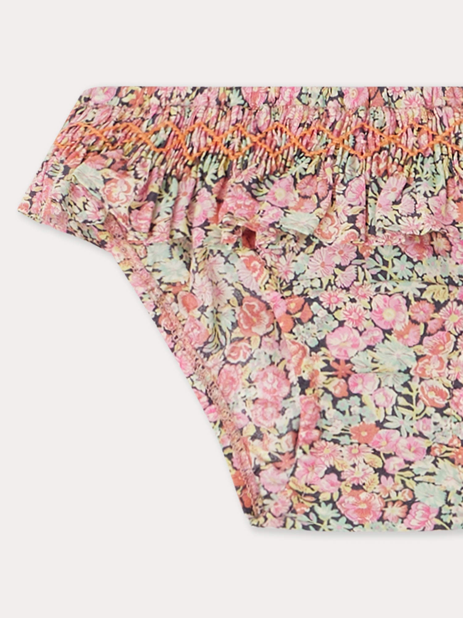 Baby Girls Pink Floral Swim Shorts