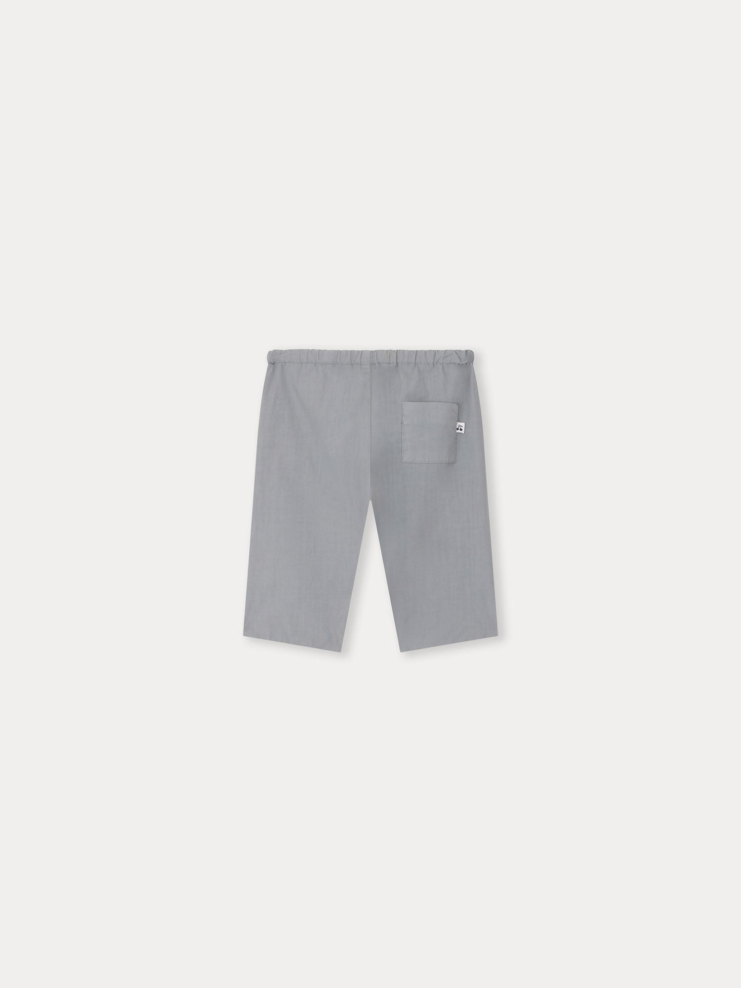 Baby Boys Grey Cotton Trousers