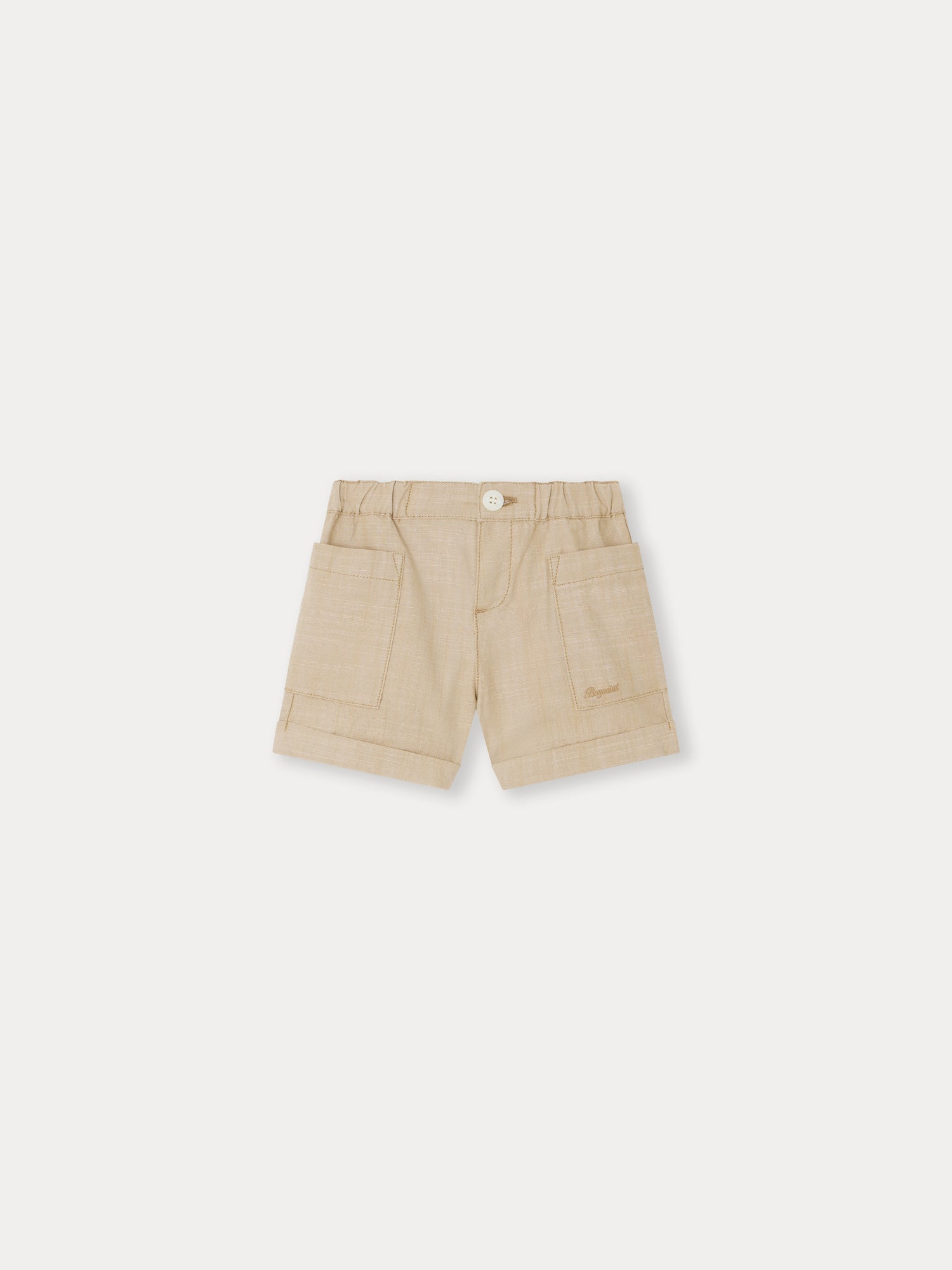 Baby Boys & Girls Sand Cotton Shorts