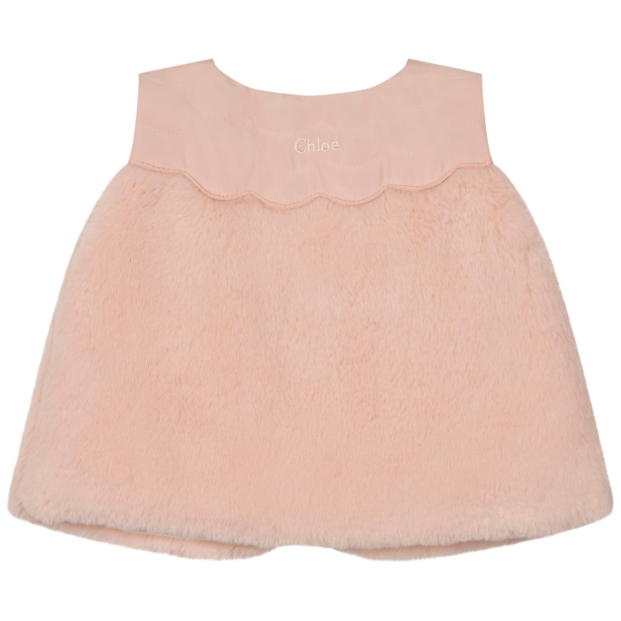 Girls Pink Padded Gilet