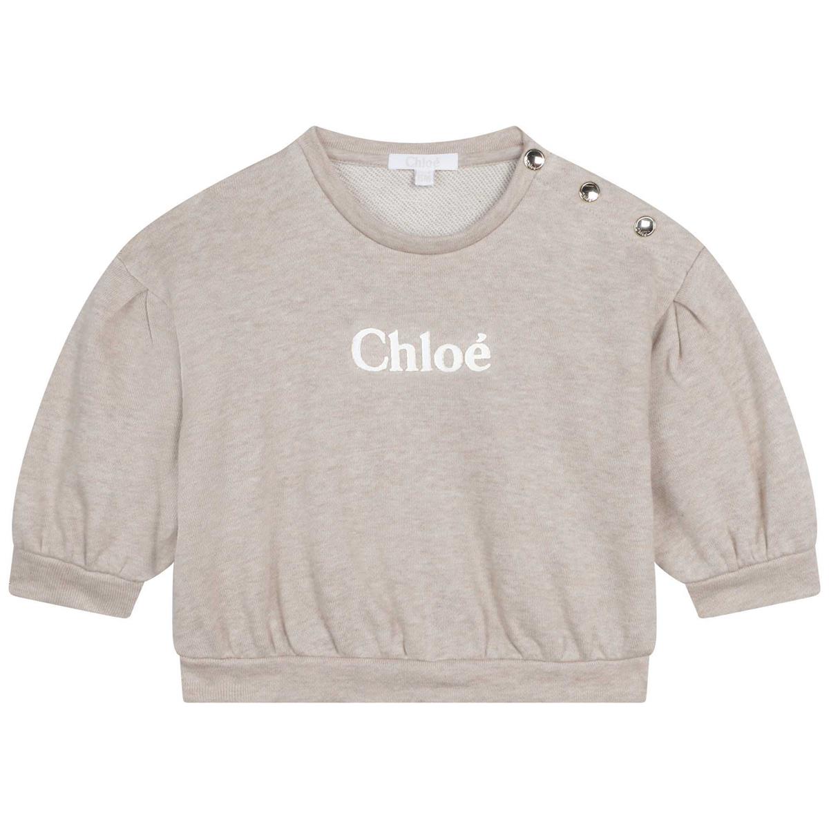 Baby Girls Beige Sweatshirt