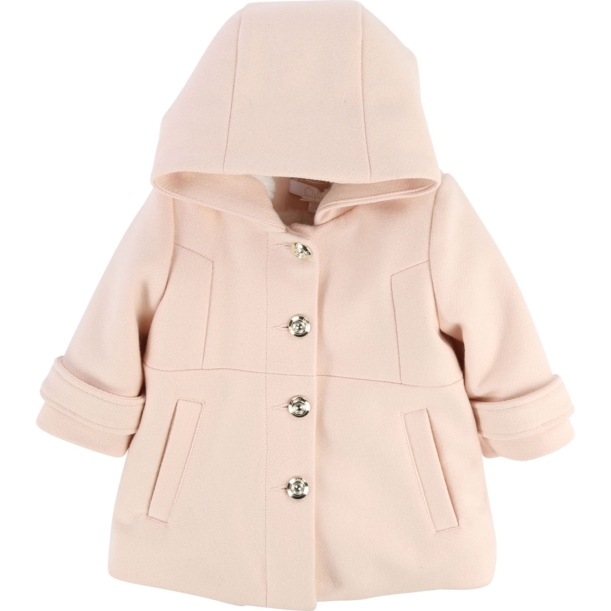 Baby Girls Light Pink Laine Coat
