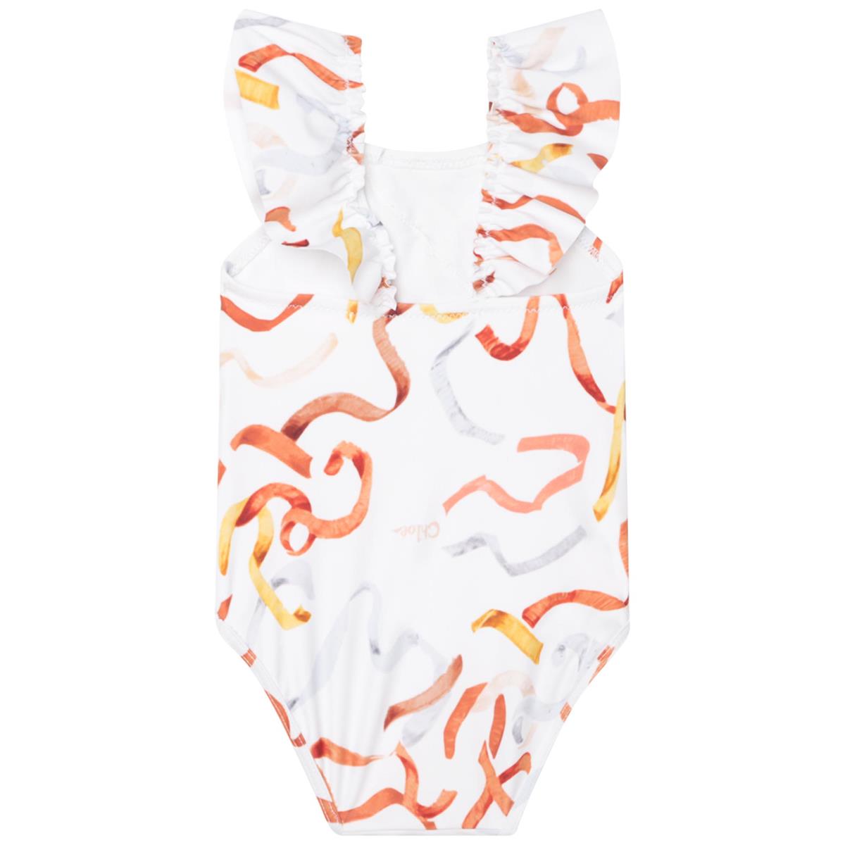 Baby Girls White Swimsuit