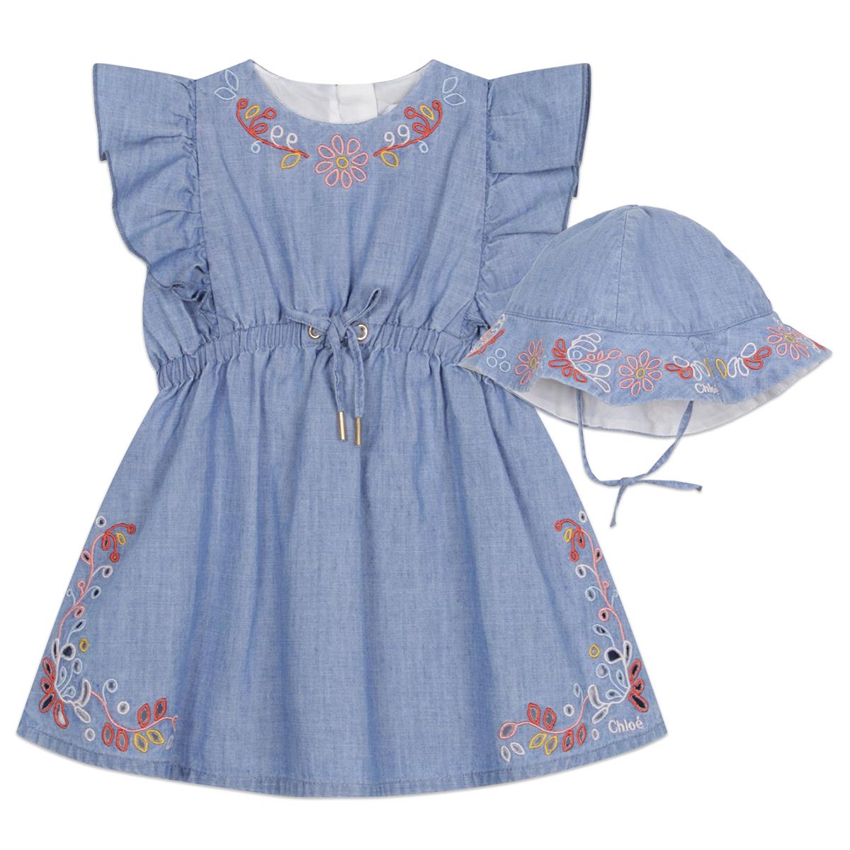 Baby Girls Blue Dress Set