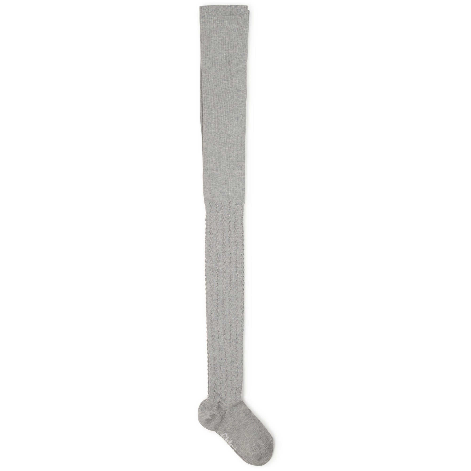 Girls Grey Cotton Tights
