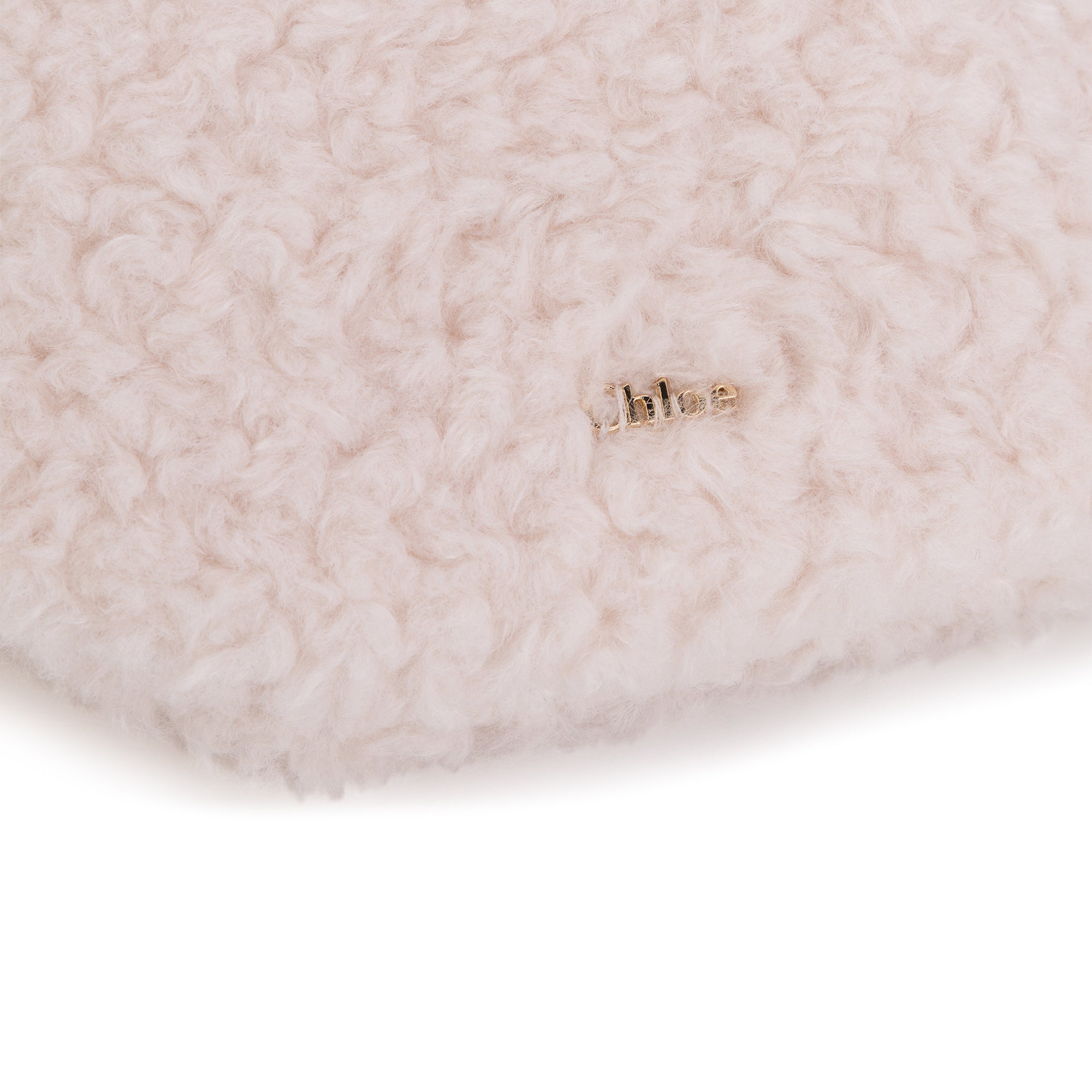 Girls Ivory Faux Fur Belt Bag