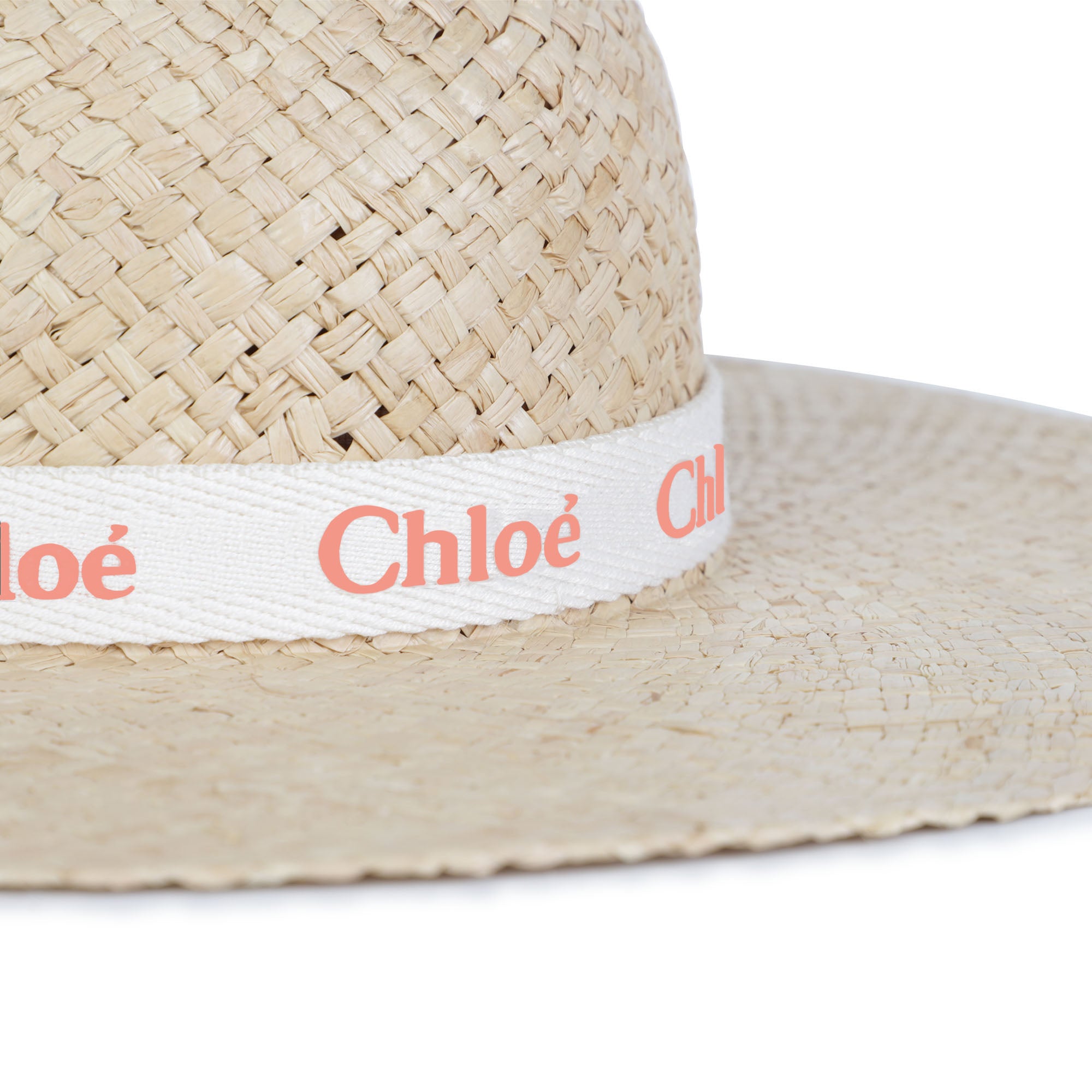 Girls Beige Logo Sun Hat