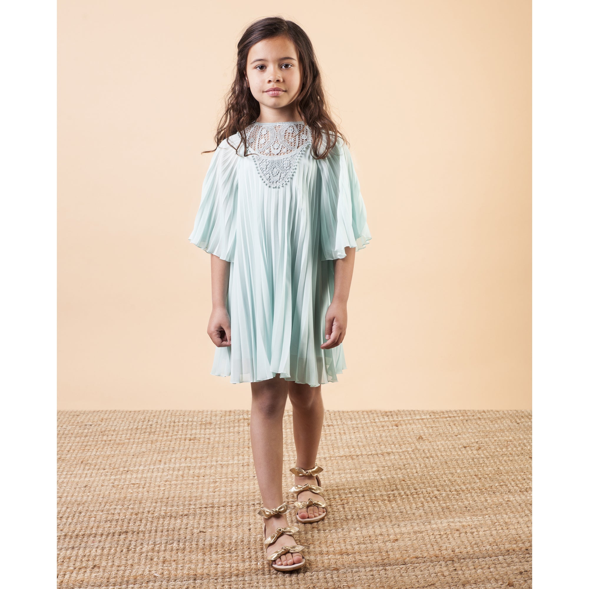 Girls Light Green Dress
