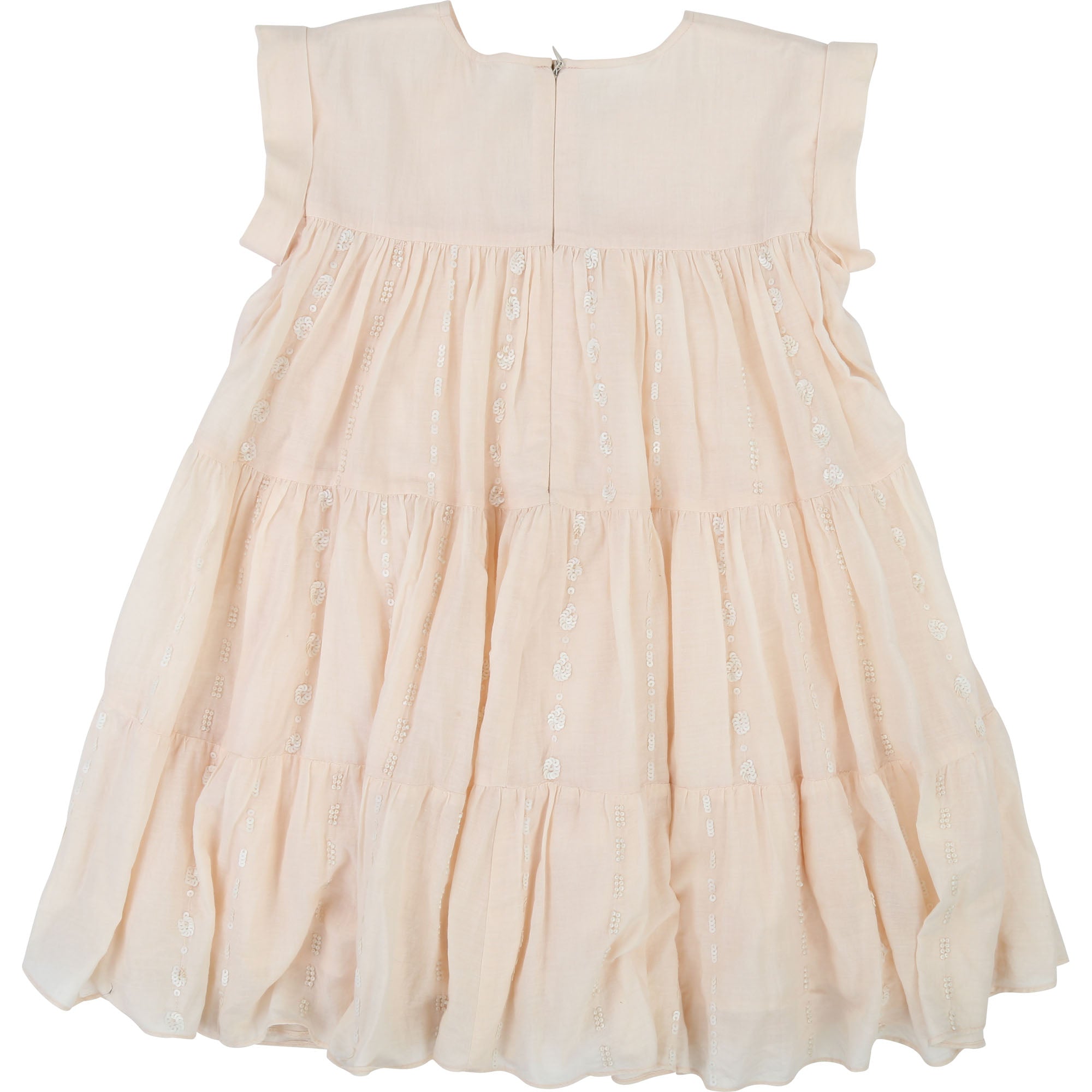 Girls Light Pink Cotton Dress