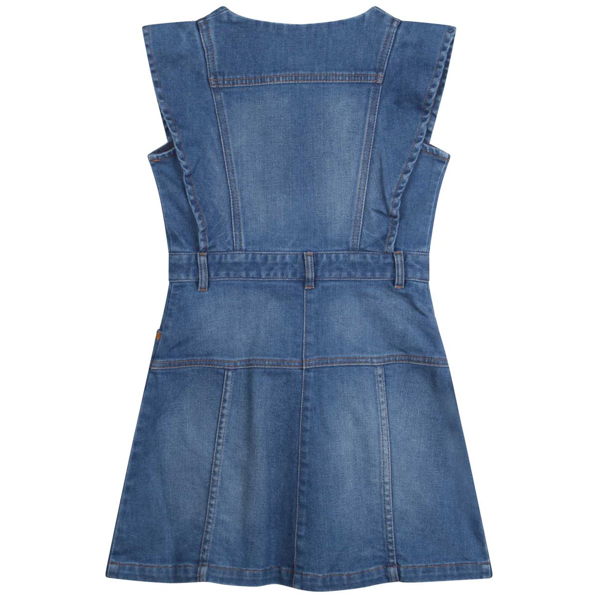 Girls Denim Blue Dress