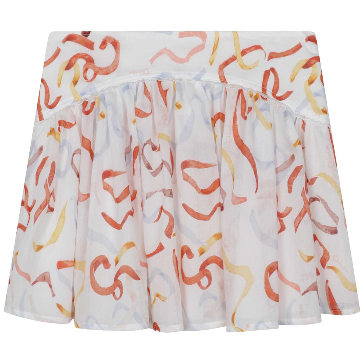 Girls White Skirt