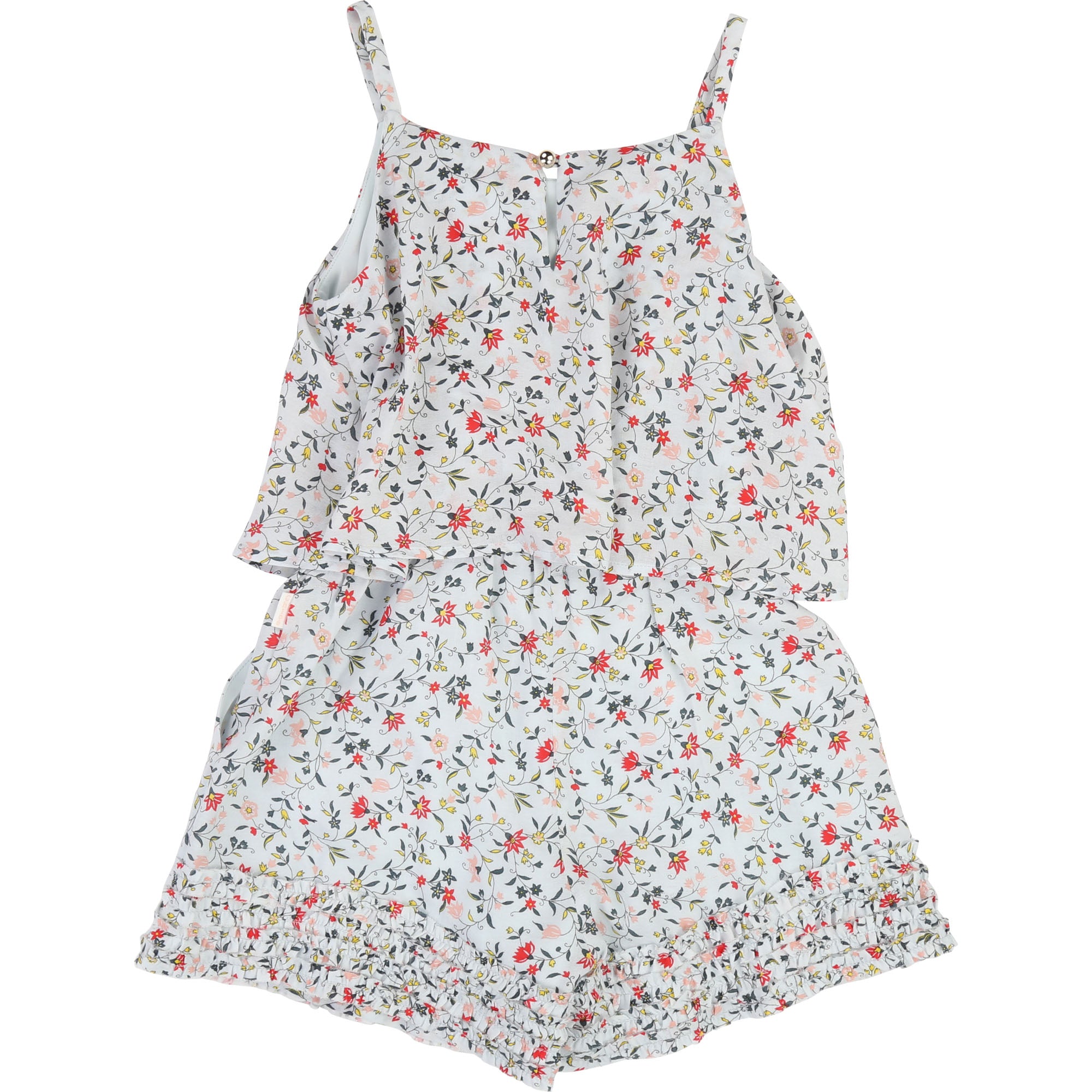 Girls Fleurs Condole Belt Jumpsuit