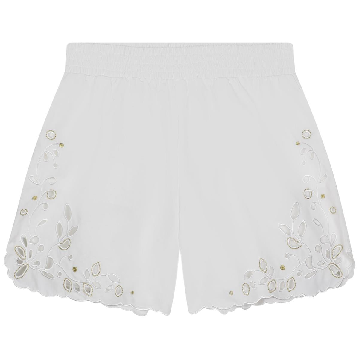Girls White Shorts