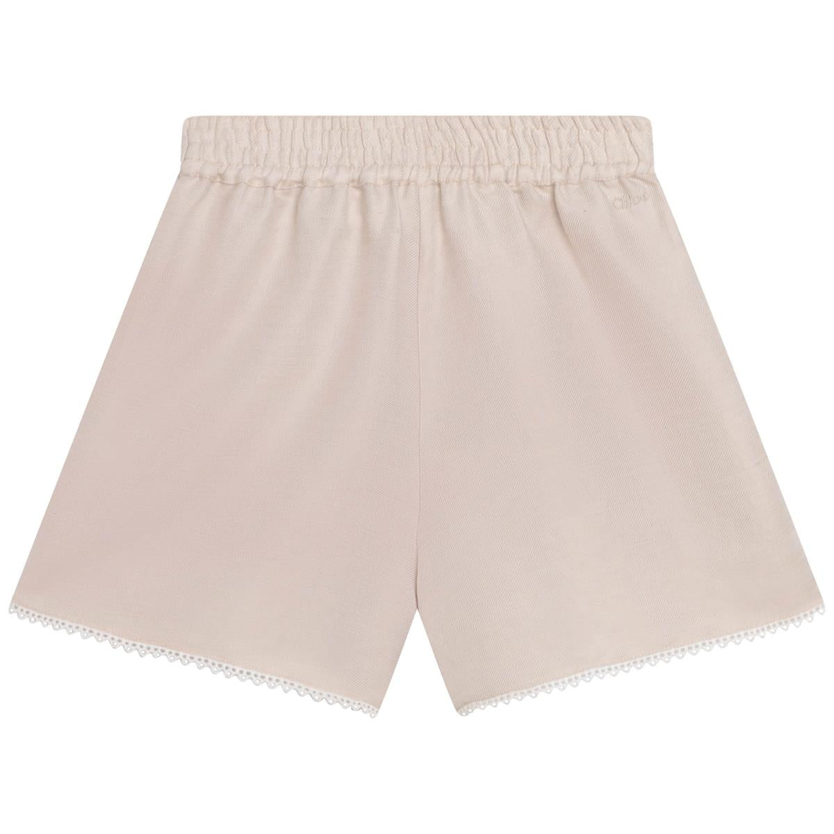 Girls White Shorts