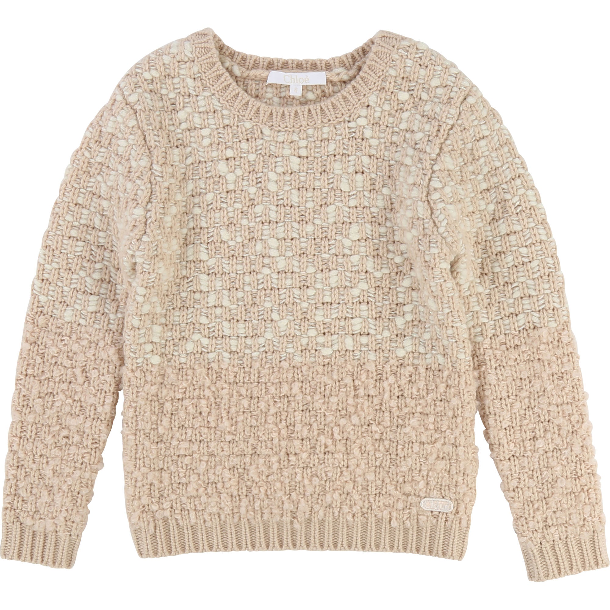 Girls Beige Rose Laine Sweater