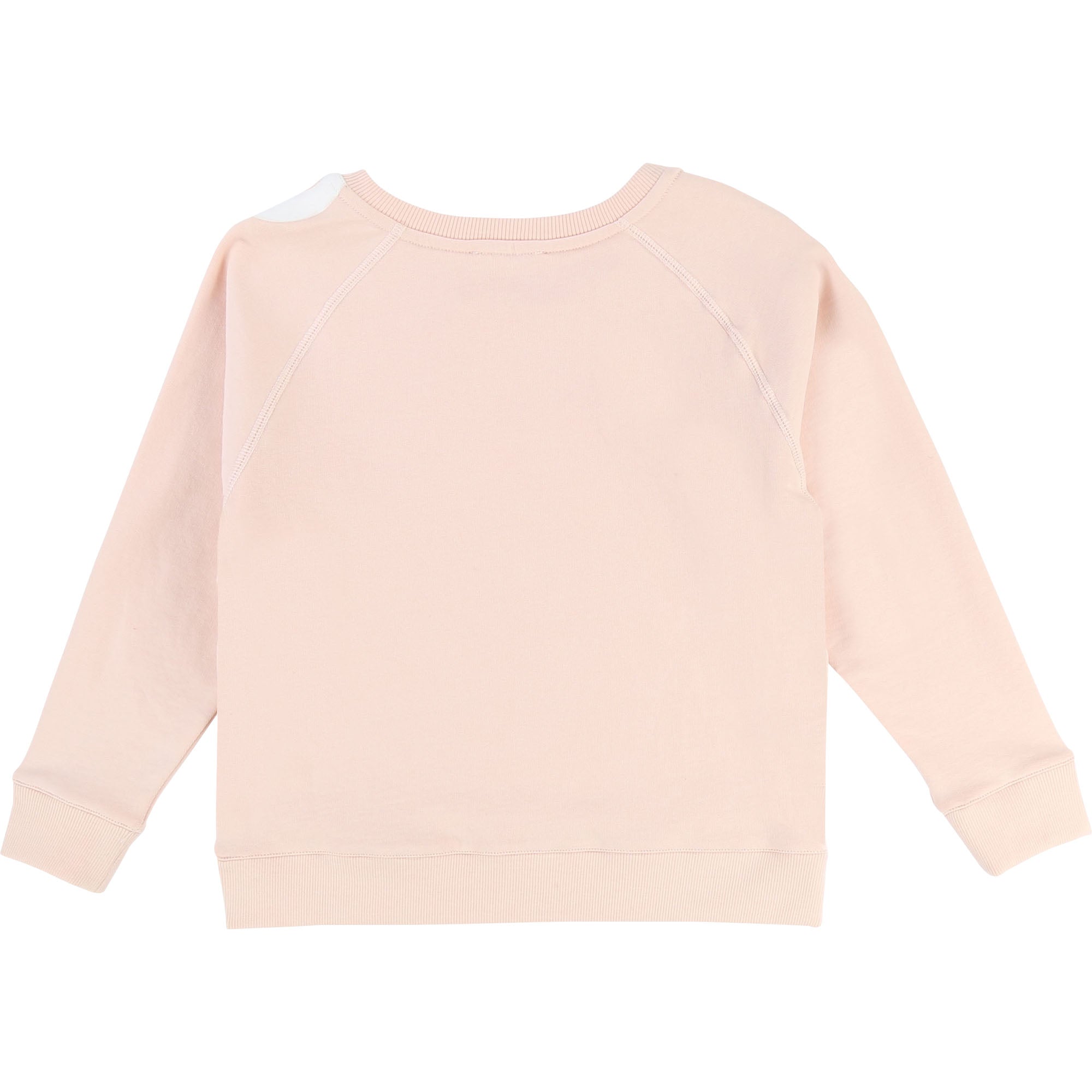 Girls Light Pink Cotton Sweatshirt