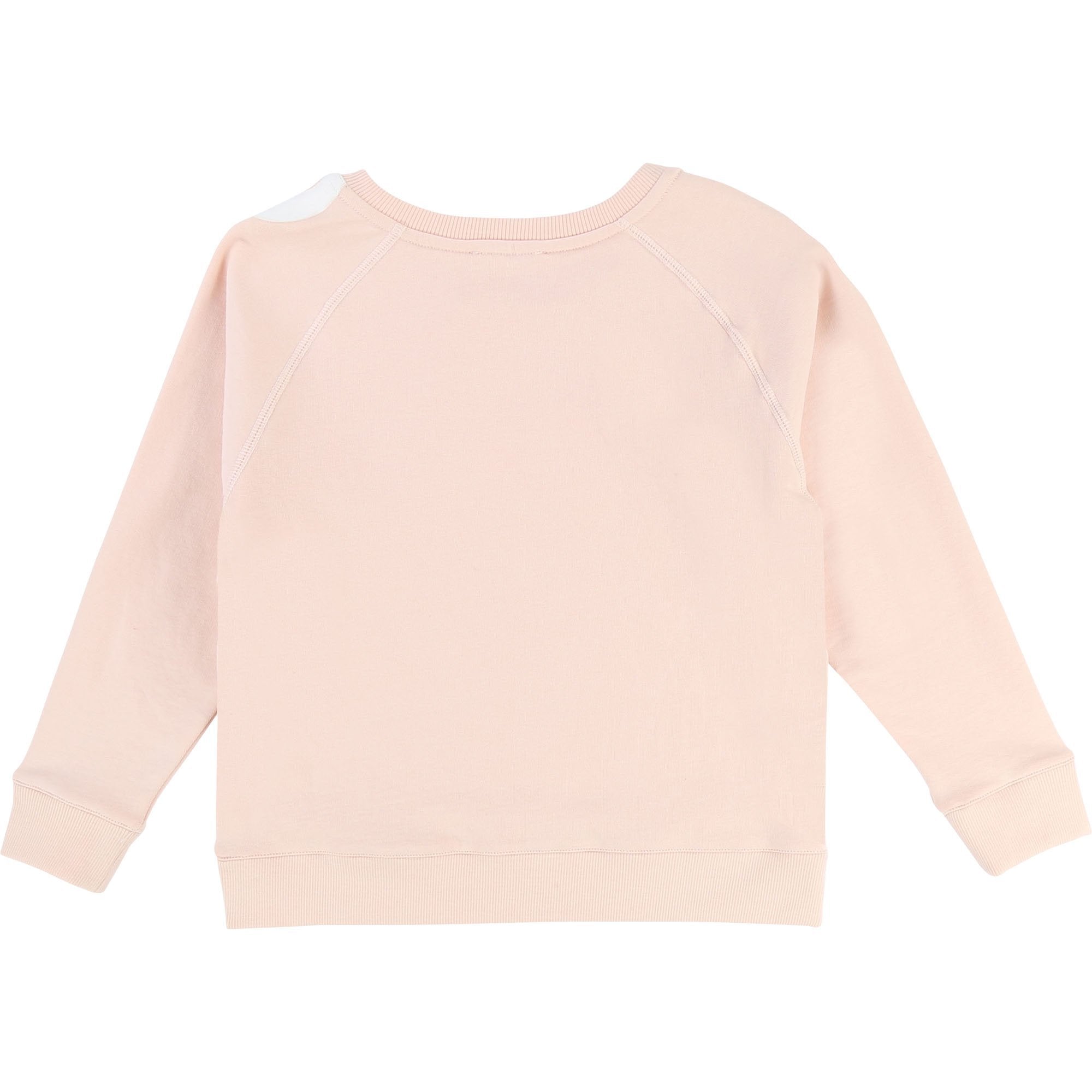 Girls Light Pink Cotton Sweatshirt