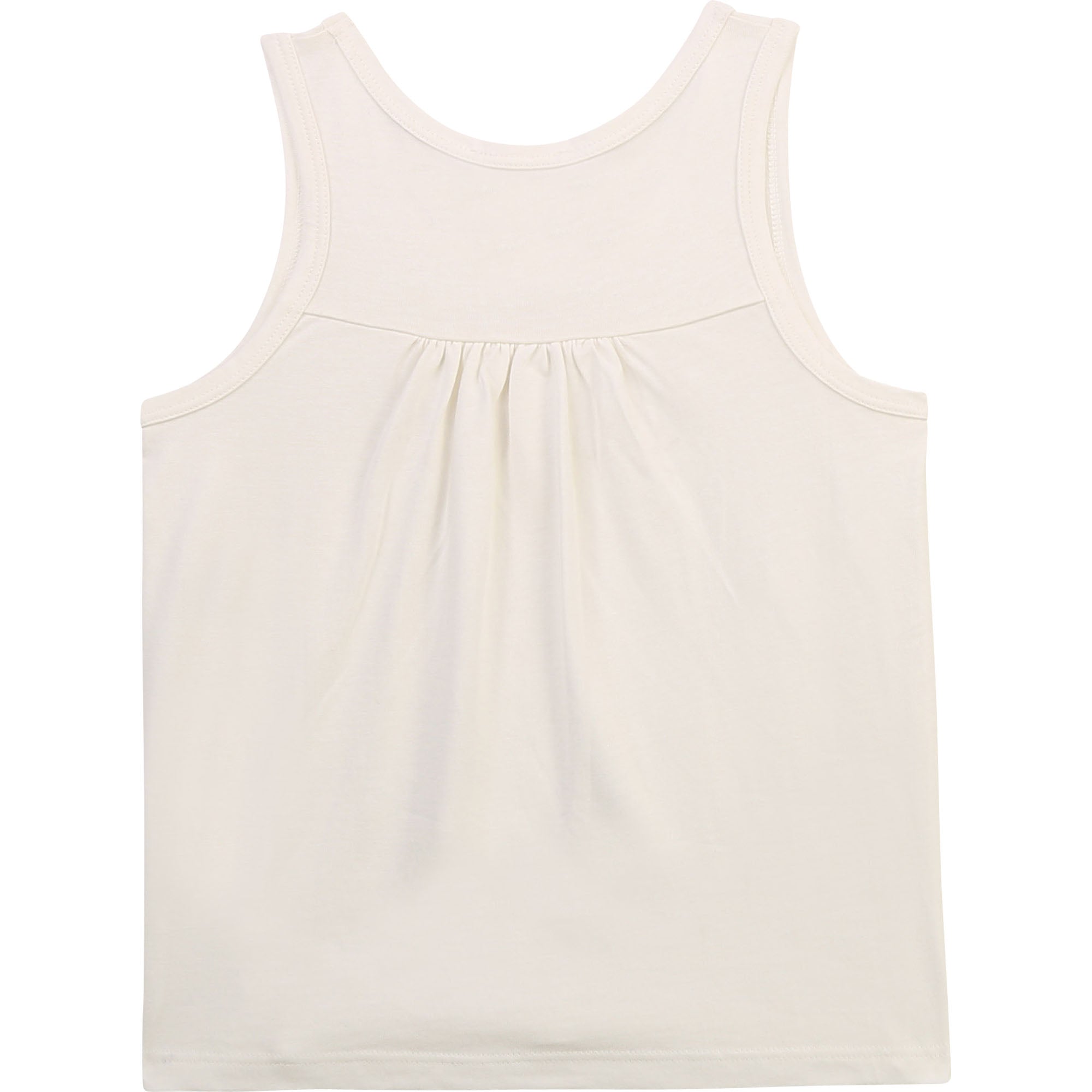 Girls White Logo Tank Top