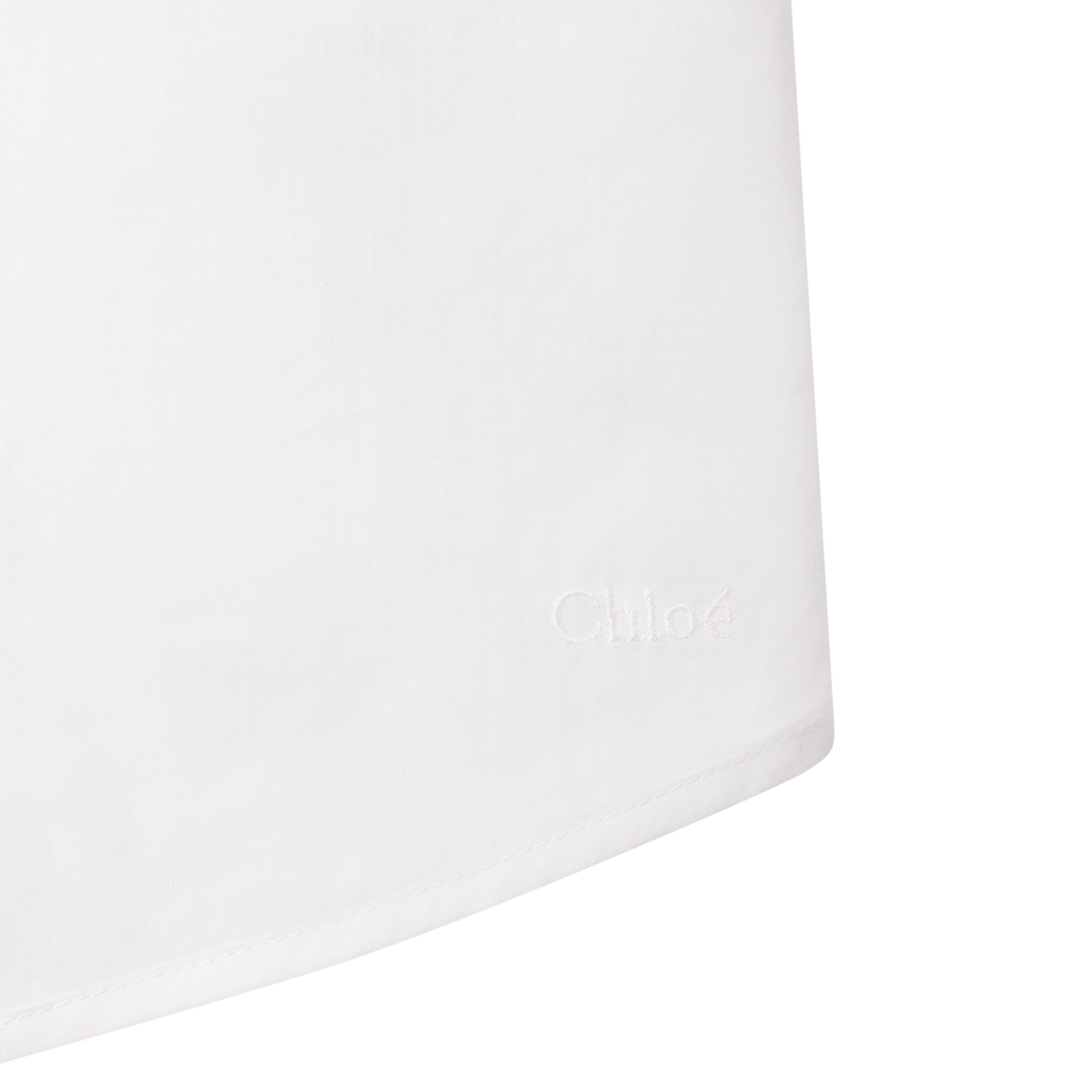 Girls White Cotton Shirt