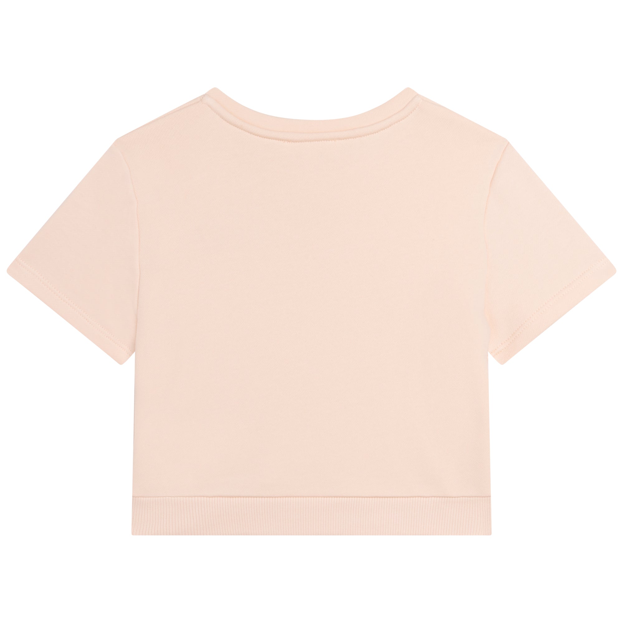 Girls Pink Cotton T-Shirt