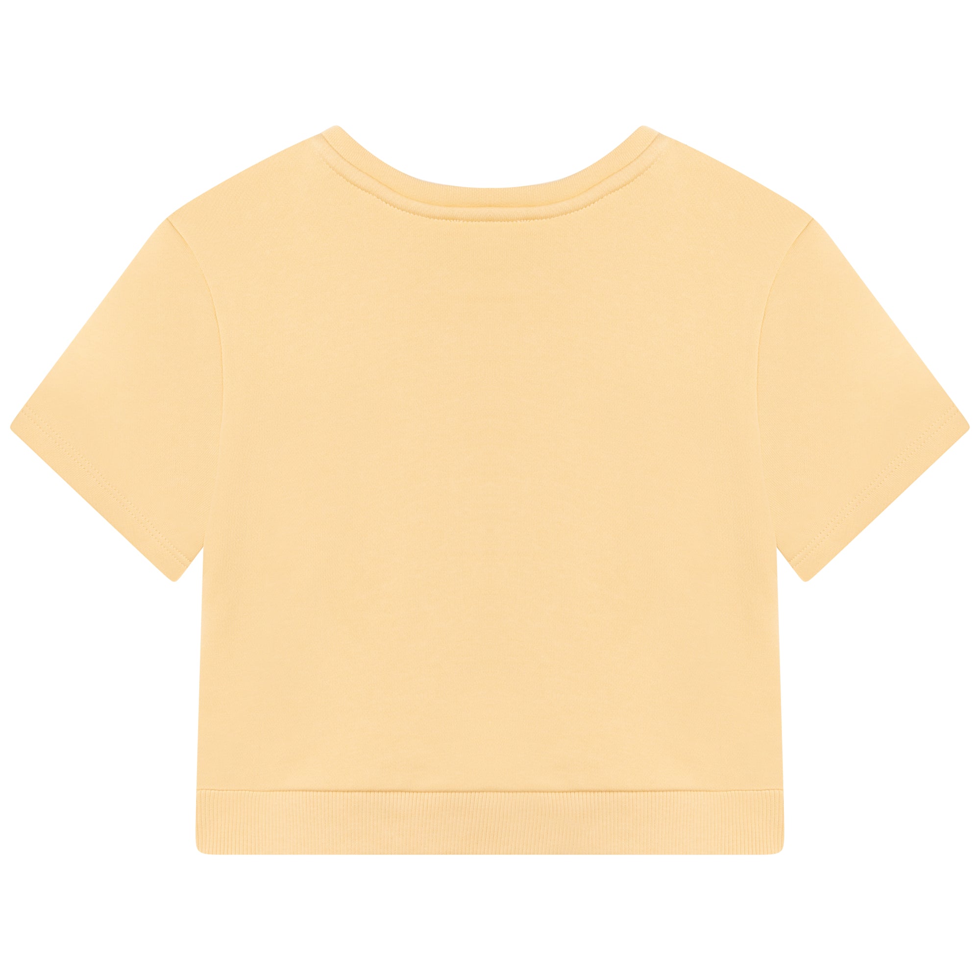 Boys & Girls Yellow Cotton T-Shirt