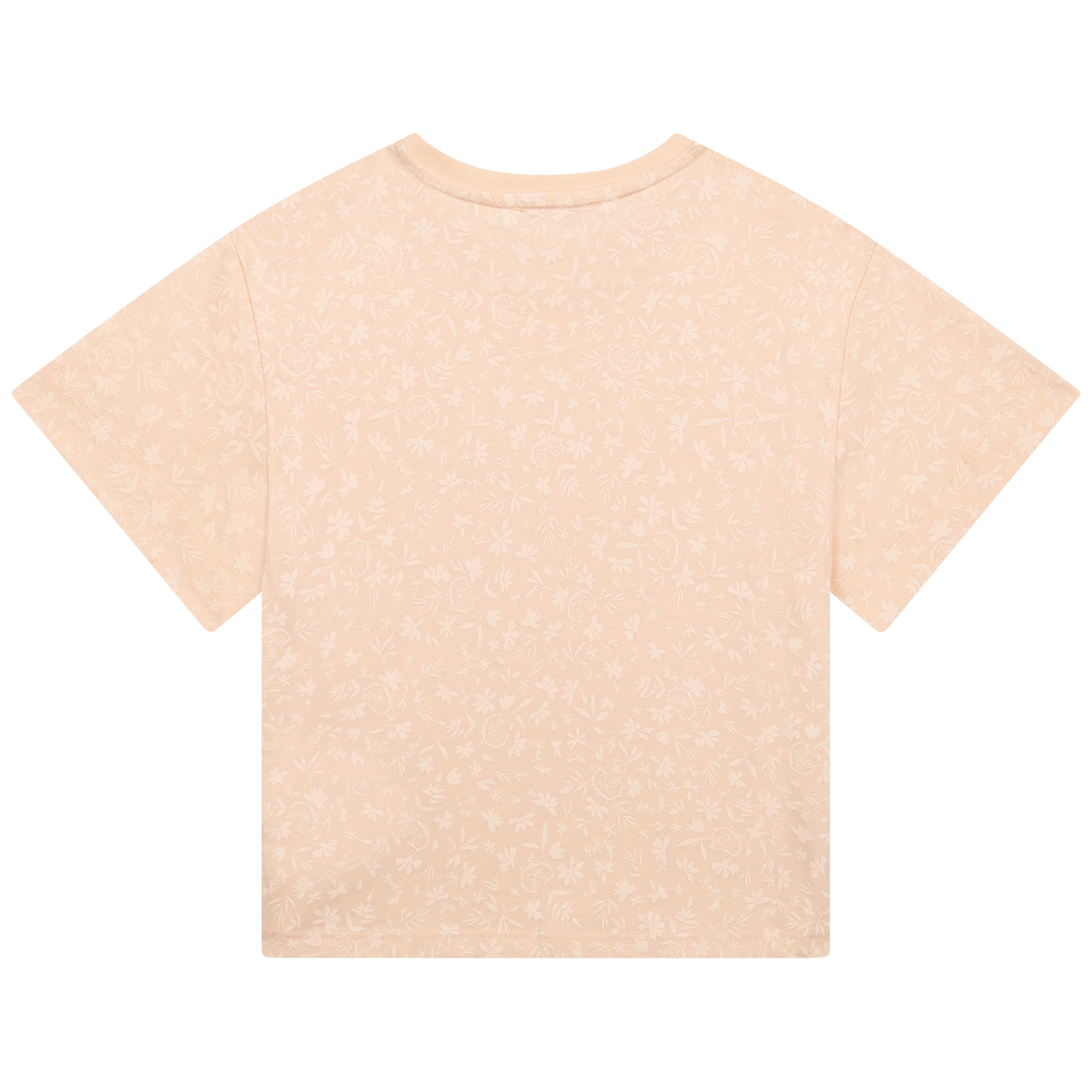 Girls Pink Logo Cotton T-Shirt