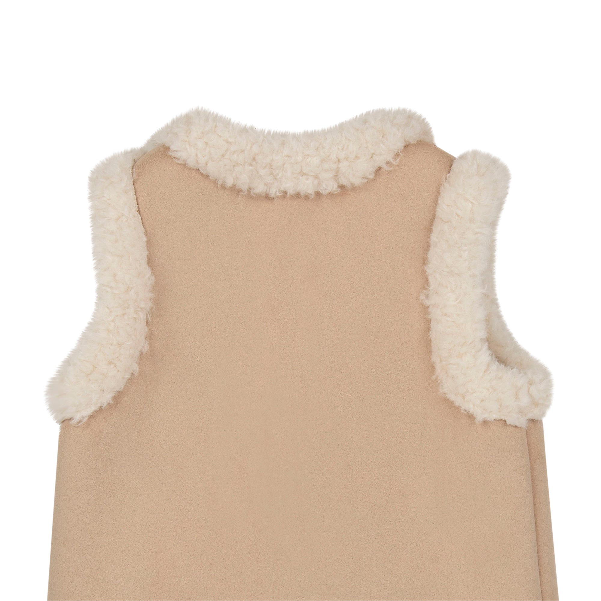 Girls Beige Gilet