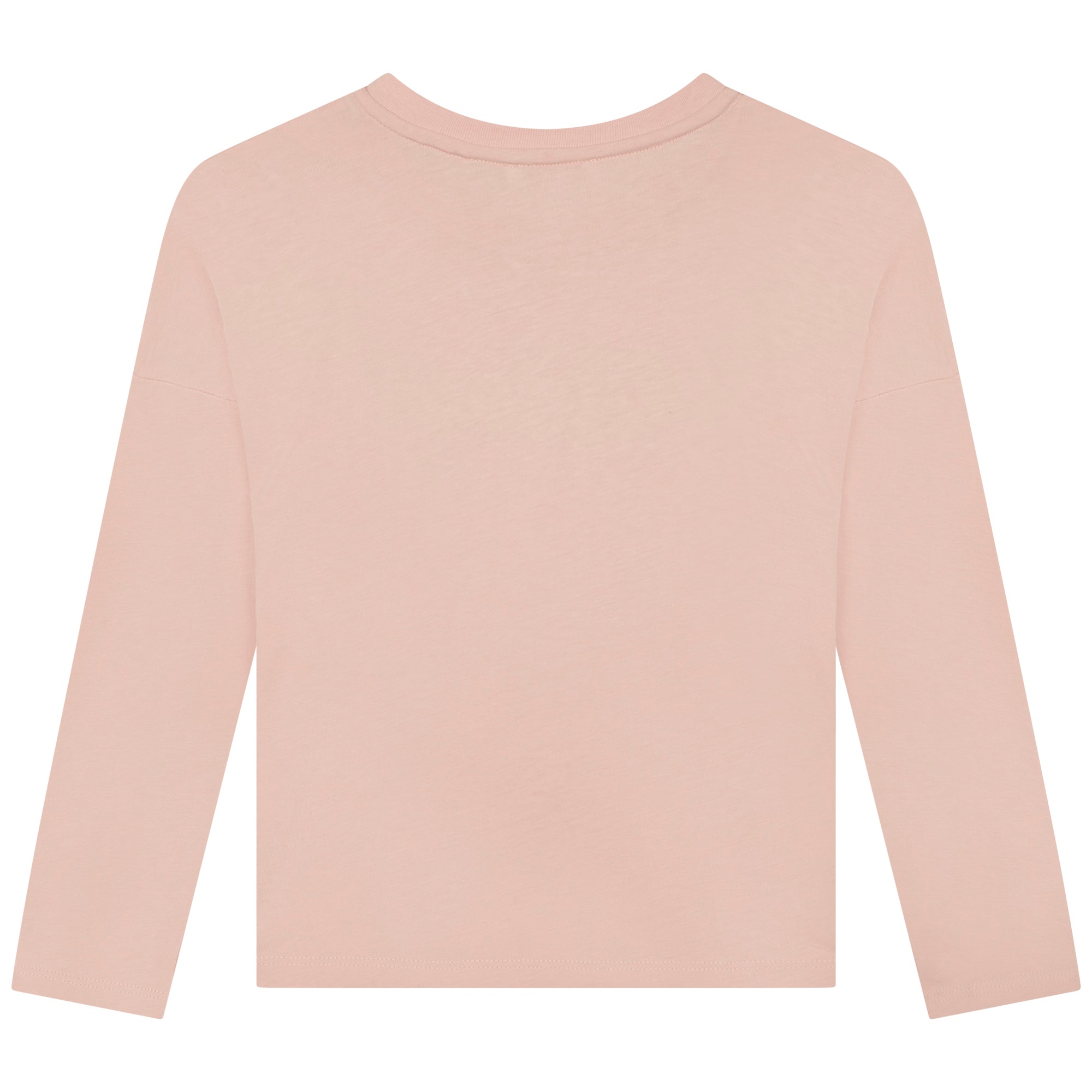 Girls Pink Logo Cotton T-Shirt