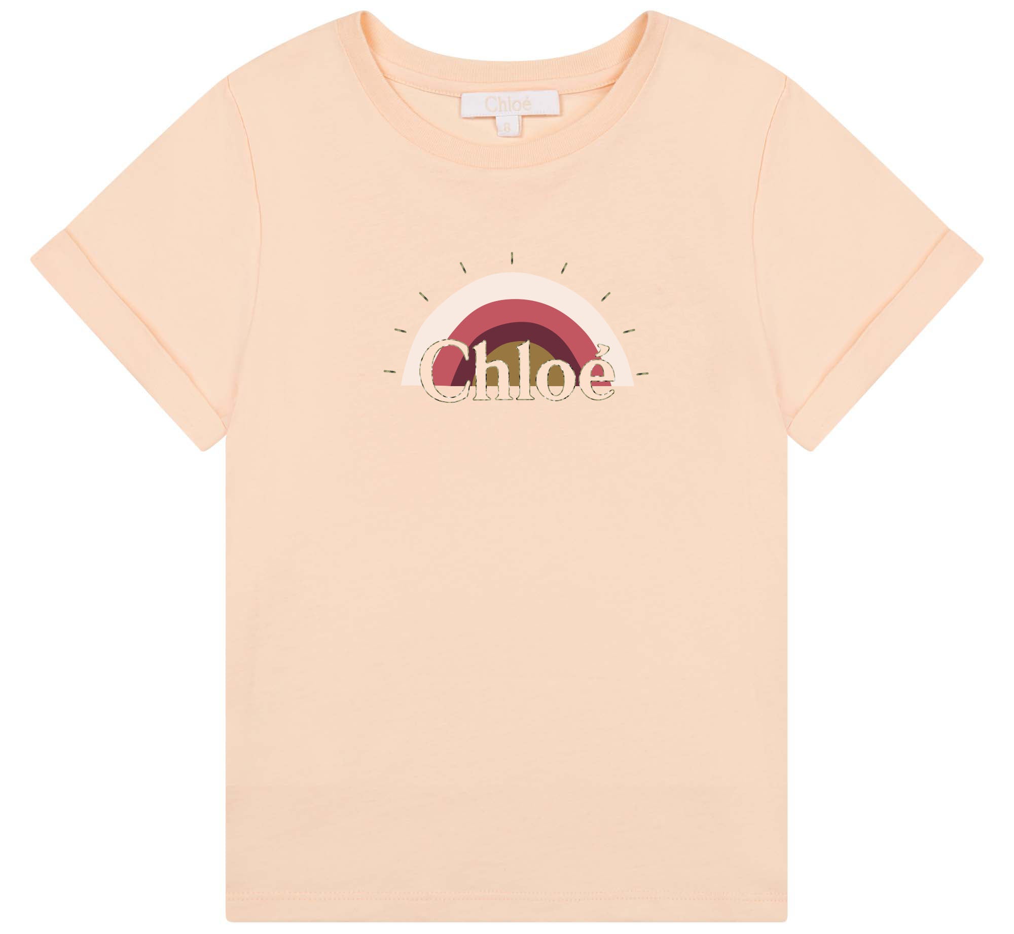 Girls Pink Logo Cotton T-Shirt