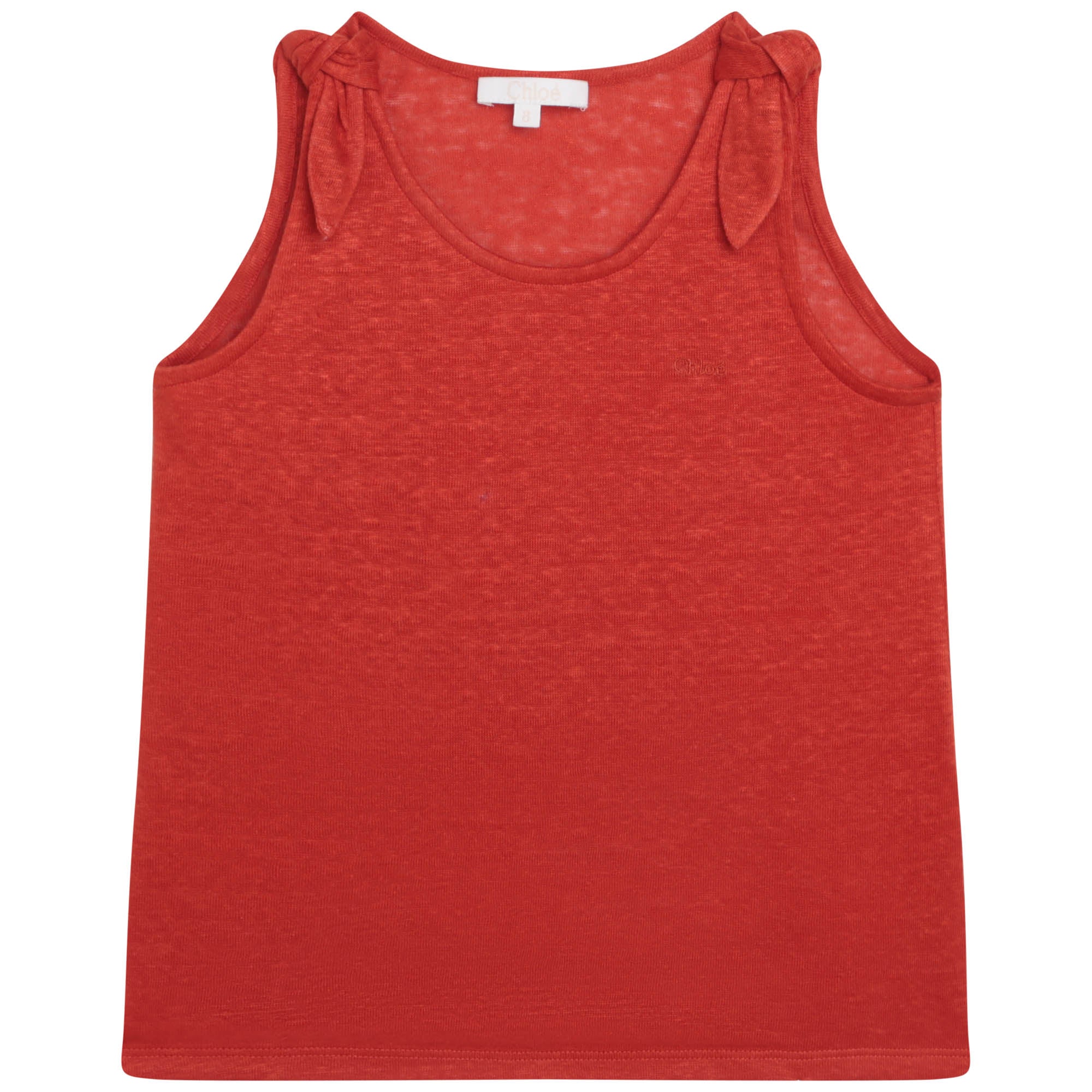 Girls Red Cotton Vest