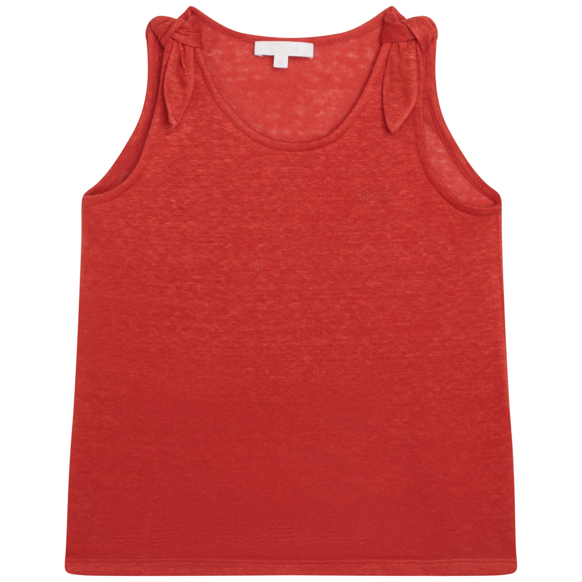 Girls Red Cotton Vest