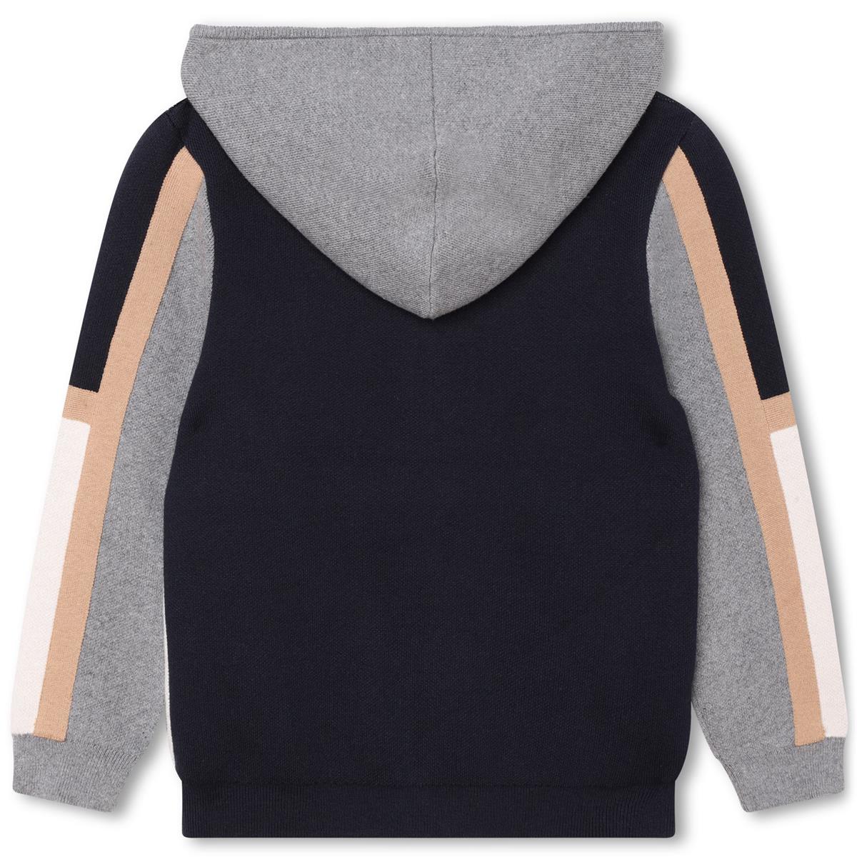 Girls Blue Zip-Up Top