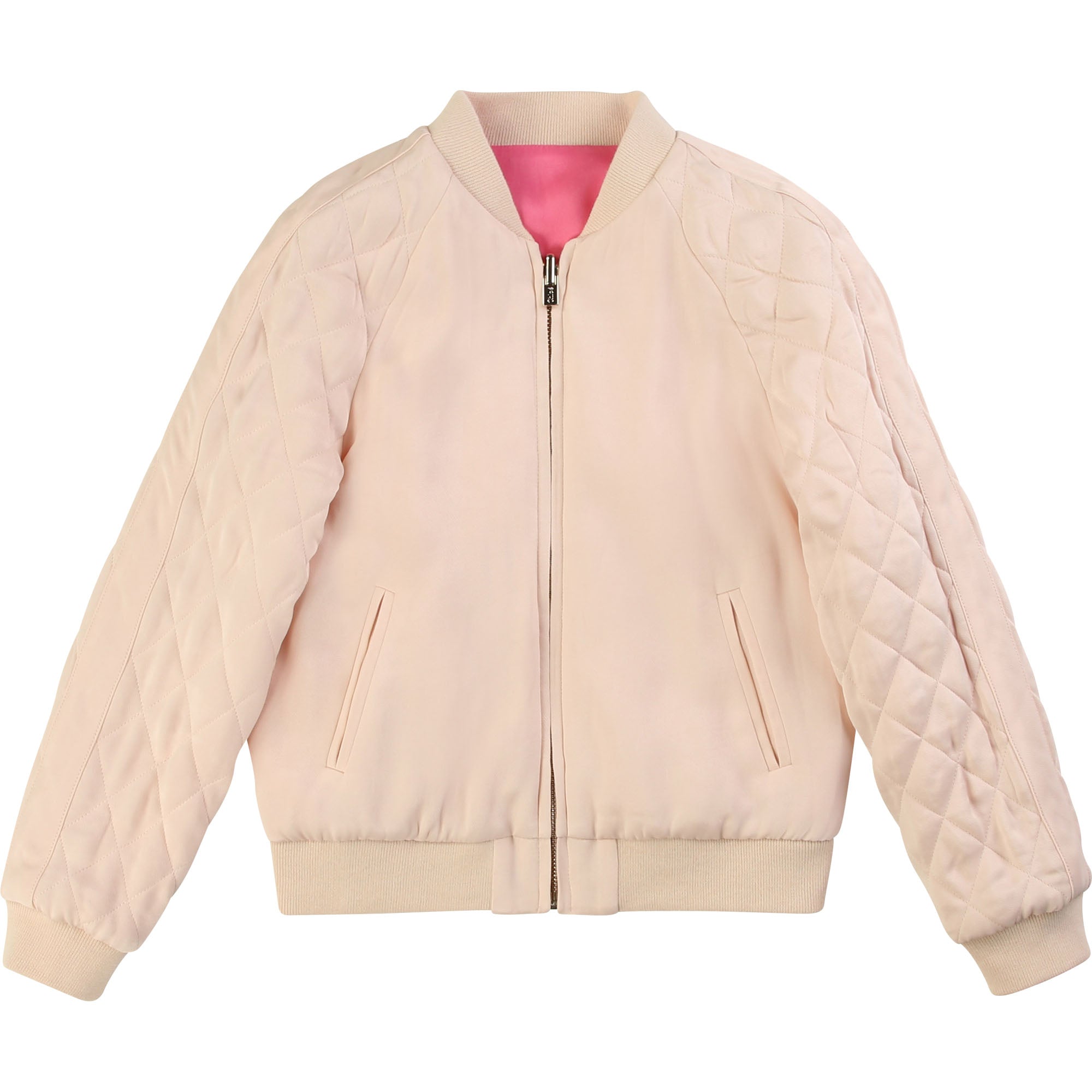 Girls Pink Reversible Jacket
