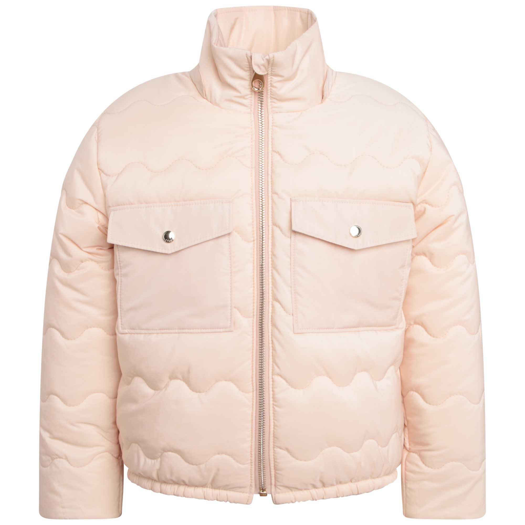 Girls Pink Padded Jacket