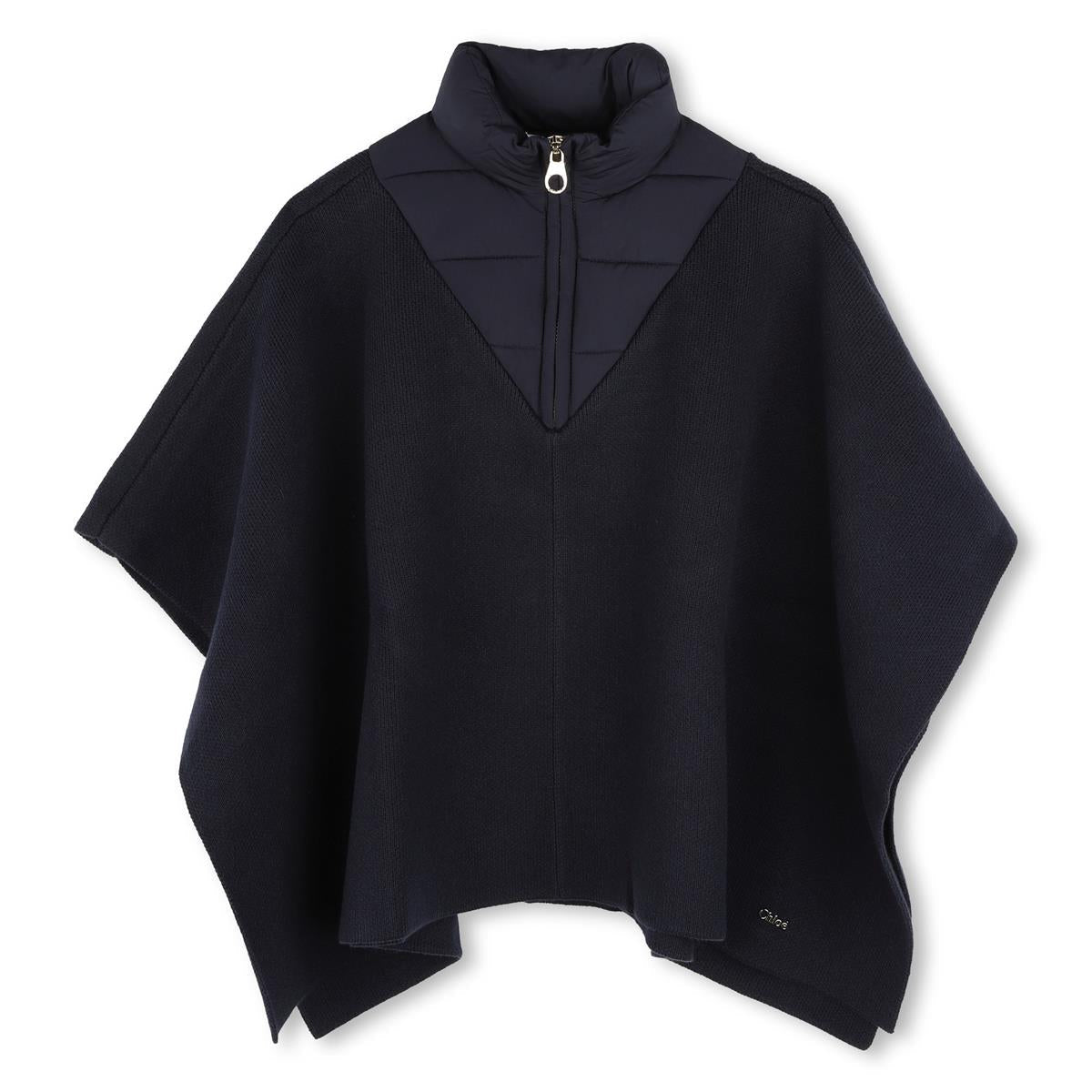 Girls Blue Cotton Cape