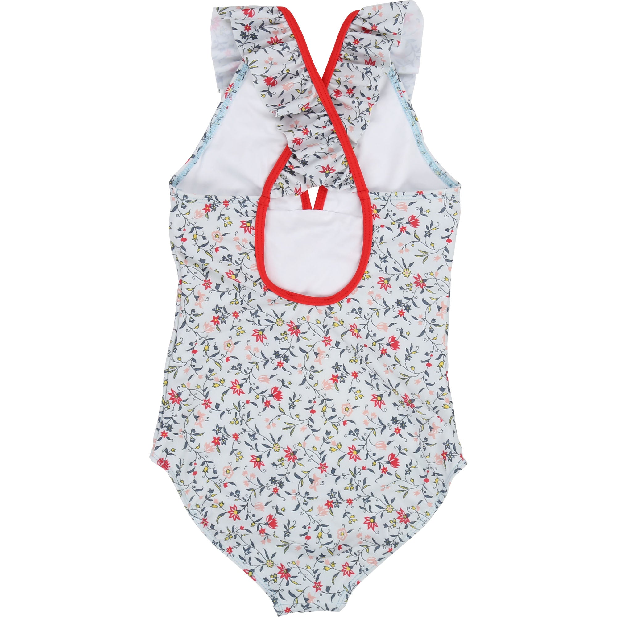 Girls Multi Flowers Swimsuit