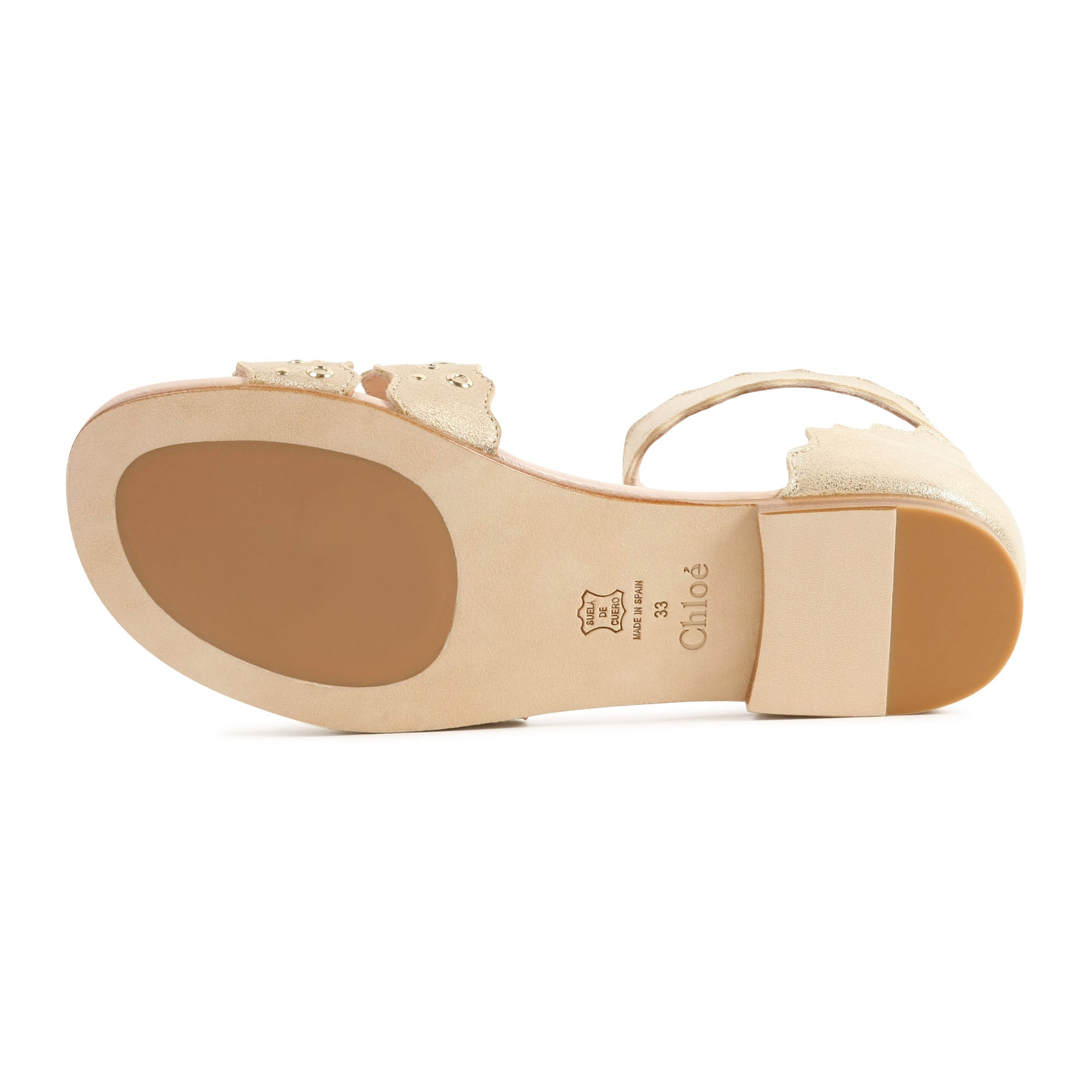 Girls Gold Sandals