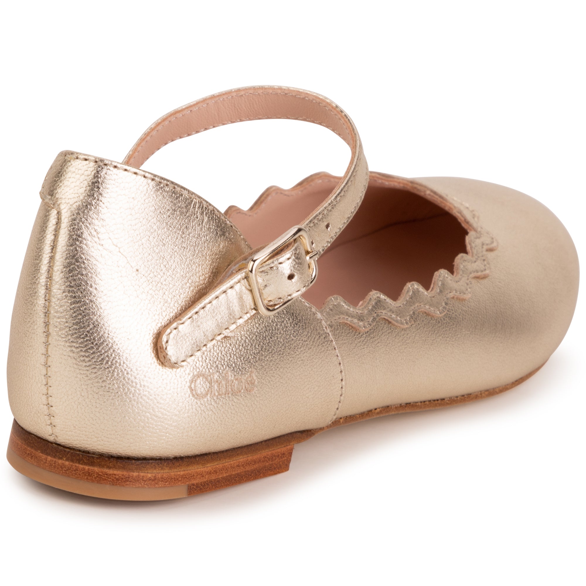 Girls Yellow Buckled Shoes