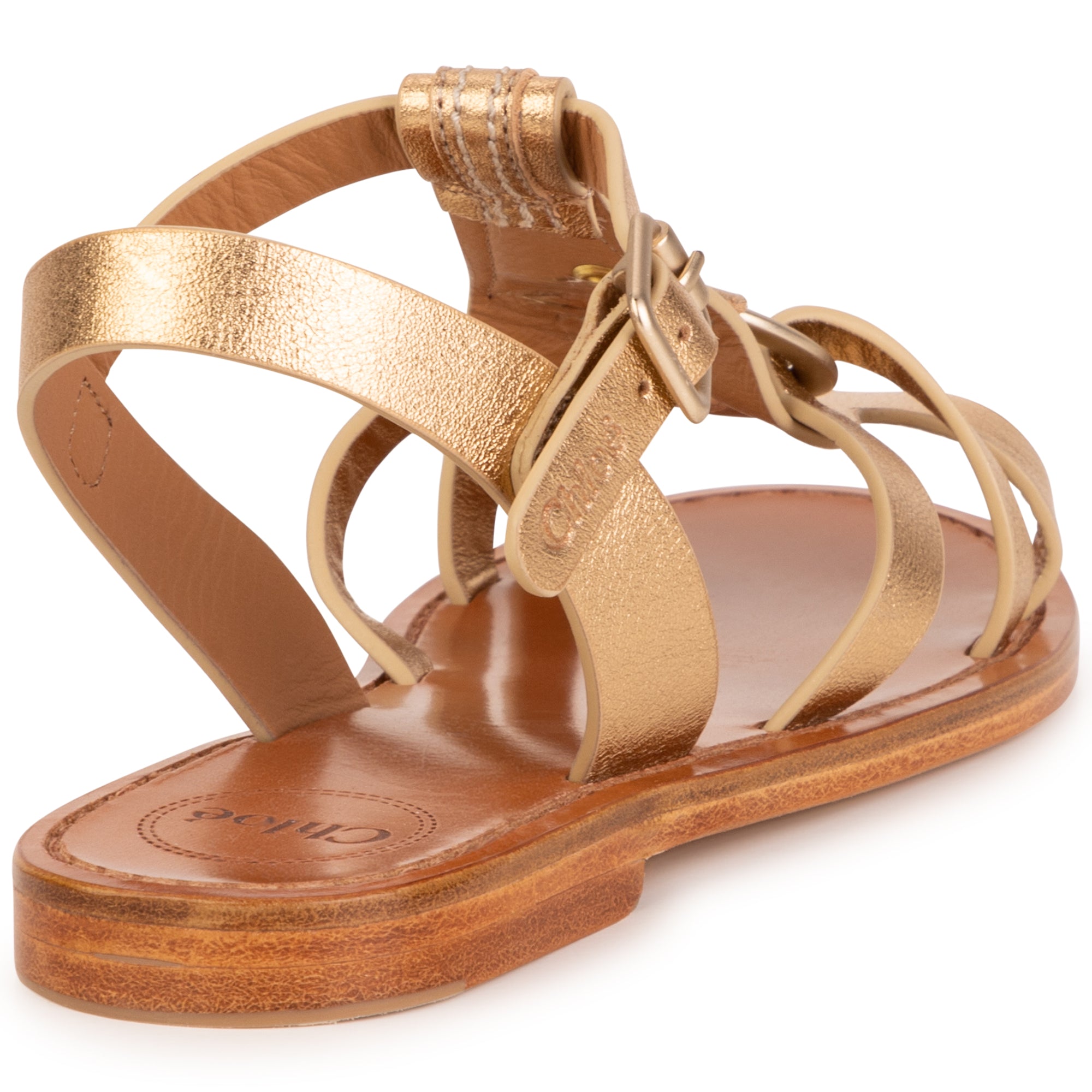 Girls Gold Sandals