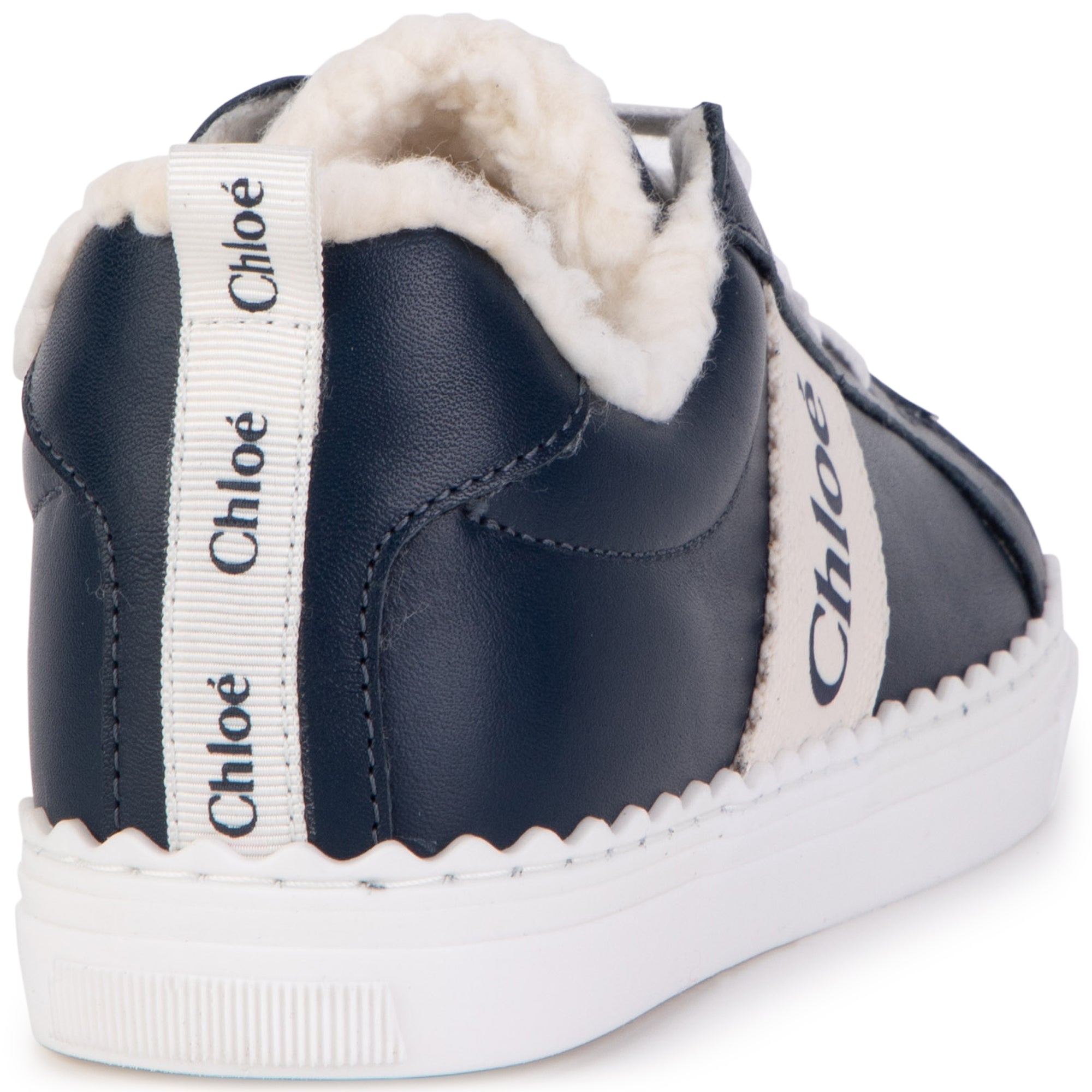 Girls Blue Logo Trainers